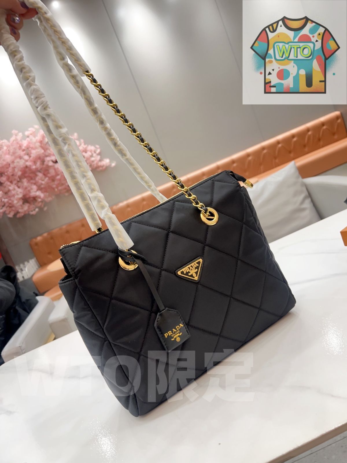 TOP New 2025 高品質3点セット - Lv Hobo アンダーアームチェーンバッグ Prada ウエストバッグ 財布 特別割引 -WTO輸入-GRC31