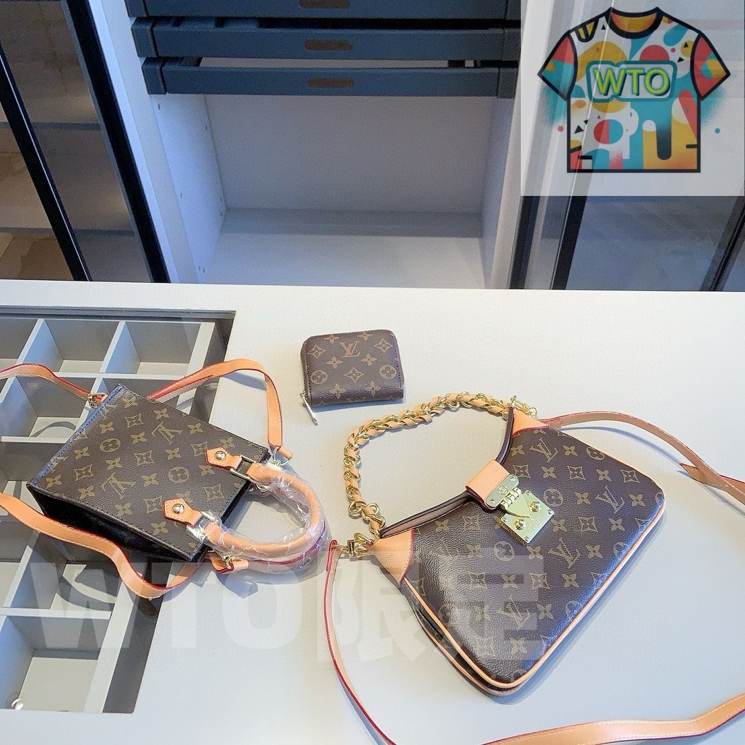 全新シリーズセット X572 - LV クロワッサンバッグ LV ミニ楽譜バッグ LV 財布 特別割引 -WTO輸入-SAW22