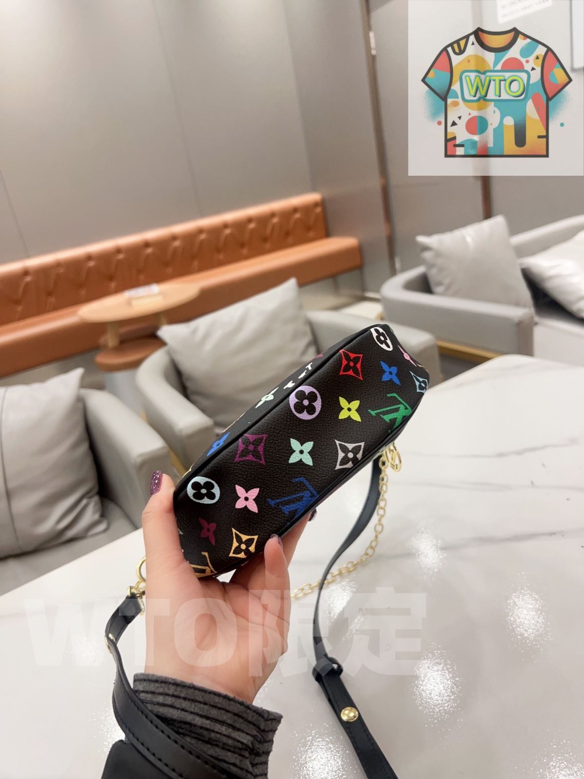  TOP 2025 高品質3点セット - Lv 黒彩ムーンバッグ 化粧箱 財布 特別割引 -WTO輸入-SDQ 79 二つ折り財布 折り財布