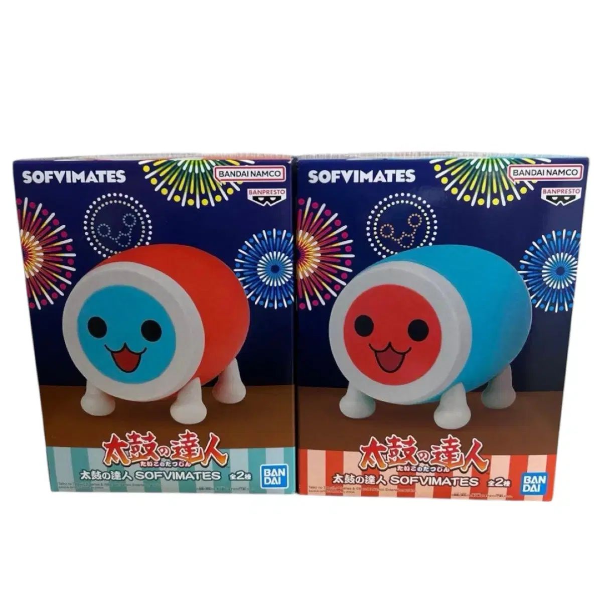 太鼓の達人 BANDAI NAMCO BANPRESTO ソフトビニール フィギュア 2種 まとめ