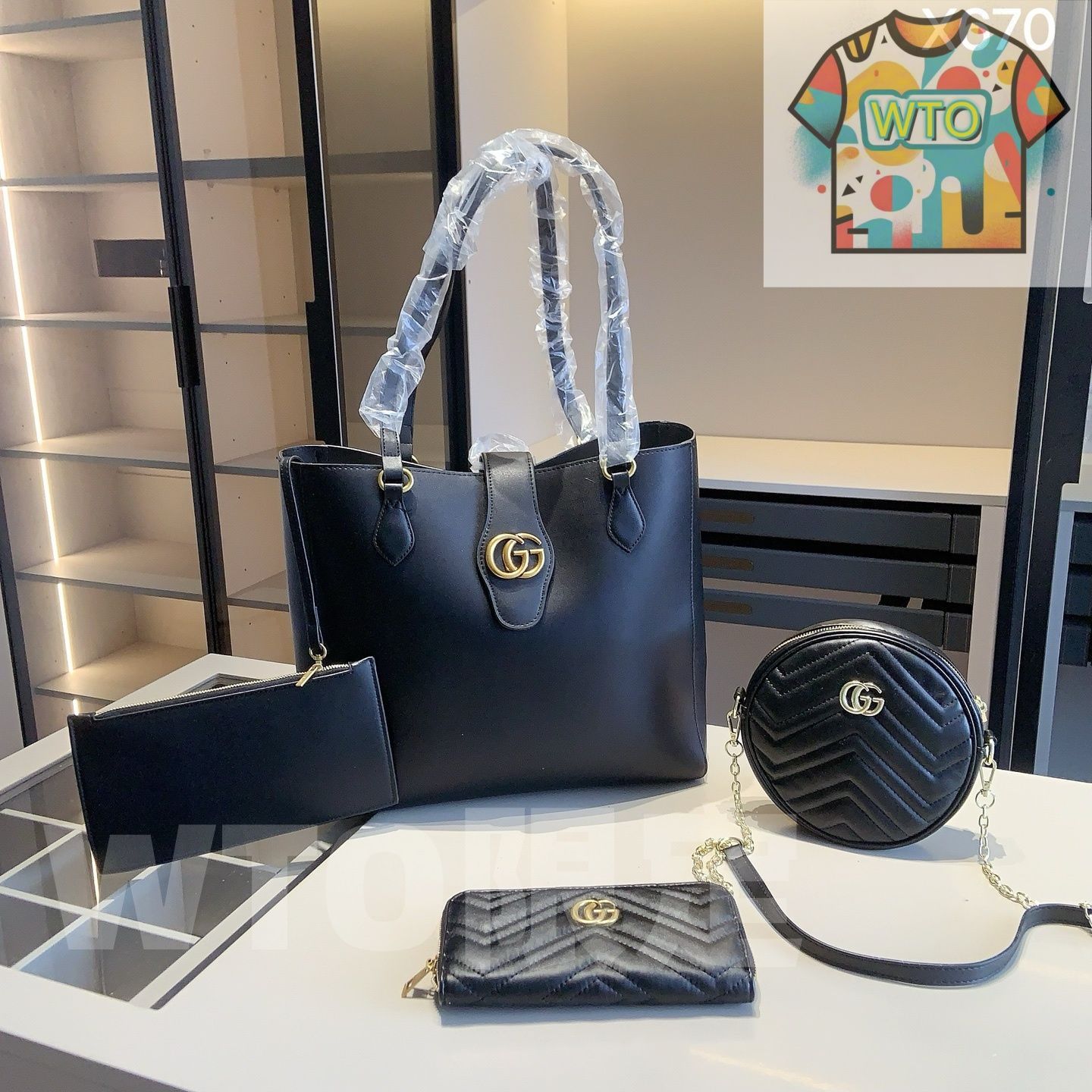 全新シリーズセット X670 - GUCCI トートバッグ G家 ラウンドバッグ G家 財布 特別割引 -WTO輸入-YZN43