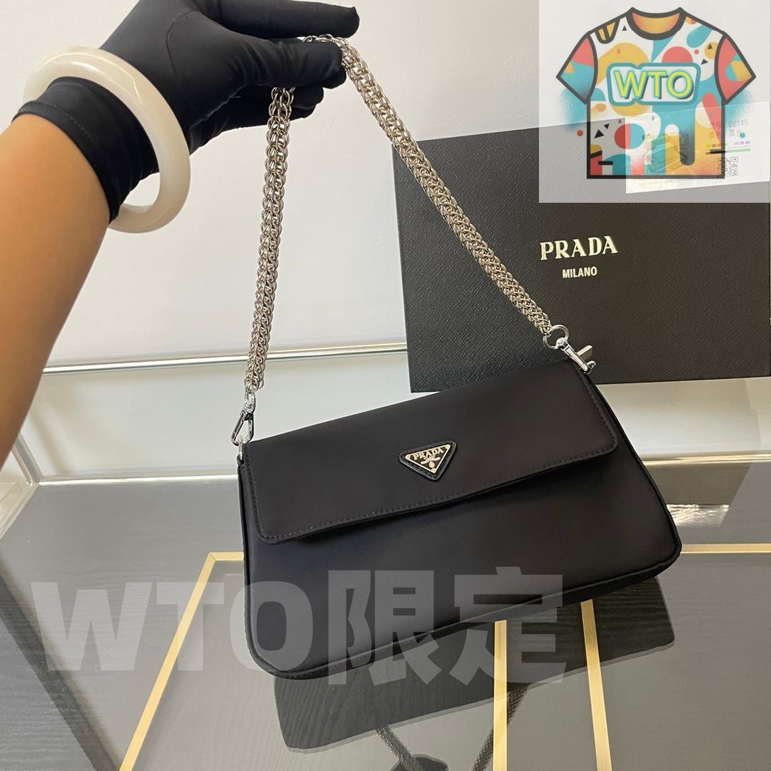  TOP 2025 高品質3点セット - Prada アンダーアームバッグ 3 in 1チェーンバッグ 財布 特別割引 -WTO輸入-JTT 66 二つ折り財布 折り財布