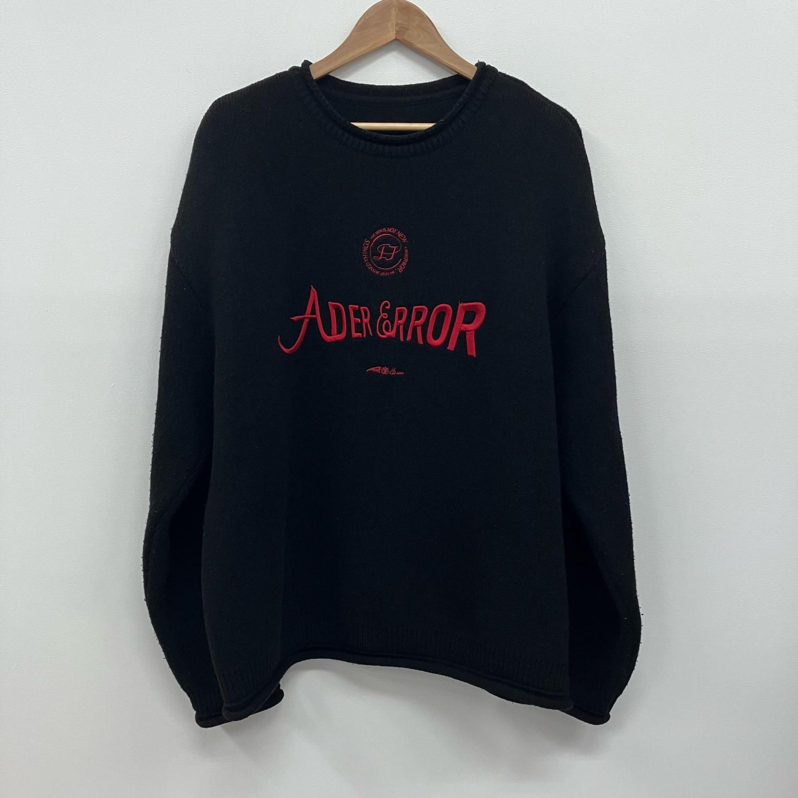 イオン広店 ADERERROR アーダーエラー ニット verif logo knit ブラック サイズ 2 103