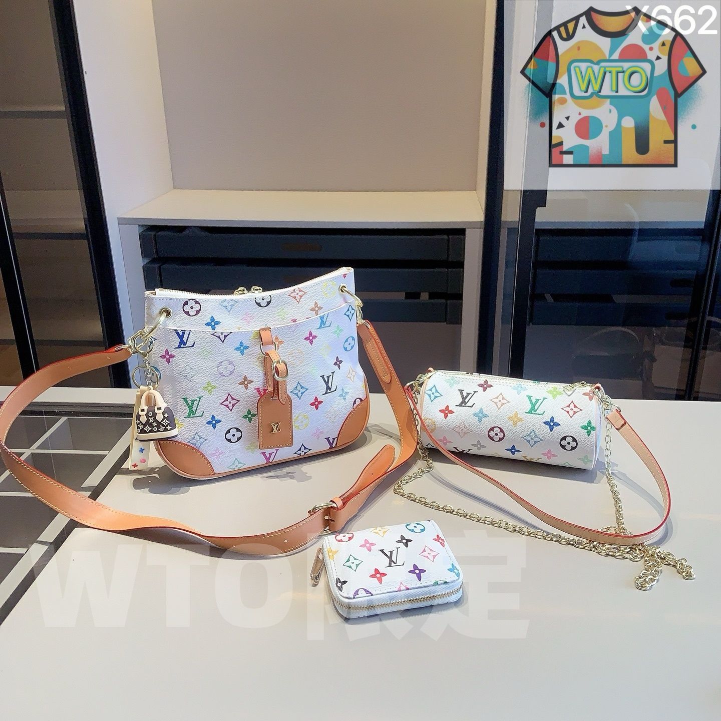 全新シリーズセット X662 - LV クロスボディバッグ LV ペンケースバッグ LV 財布 特別割引