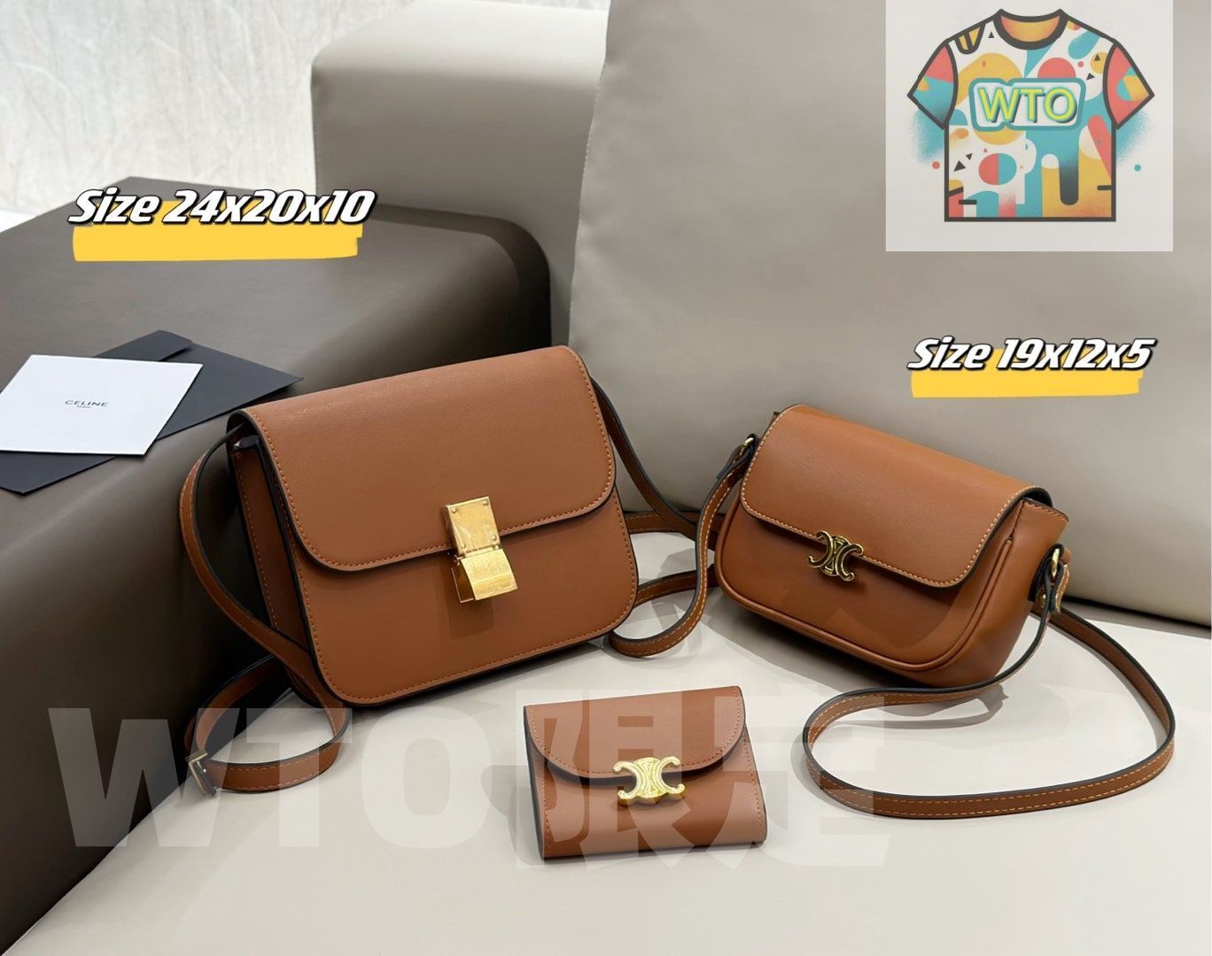 WTO通販 2025 ニューイヤーセットバッグ 大 中 小の3点セット 超 なセット -WTO輸入-ZRX02