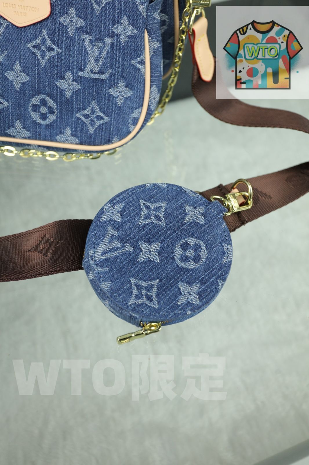 LV デニムショッピングバッグ