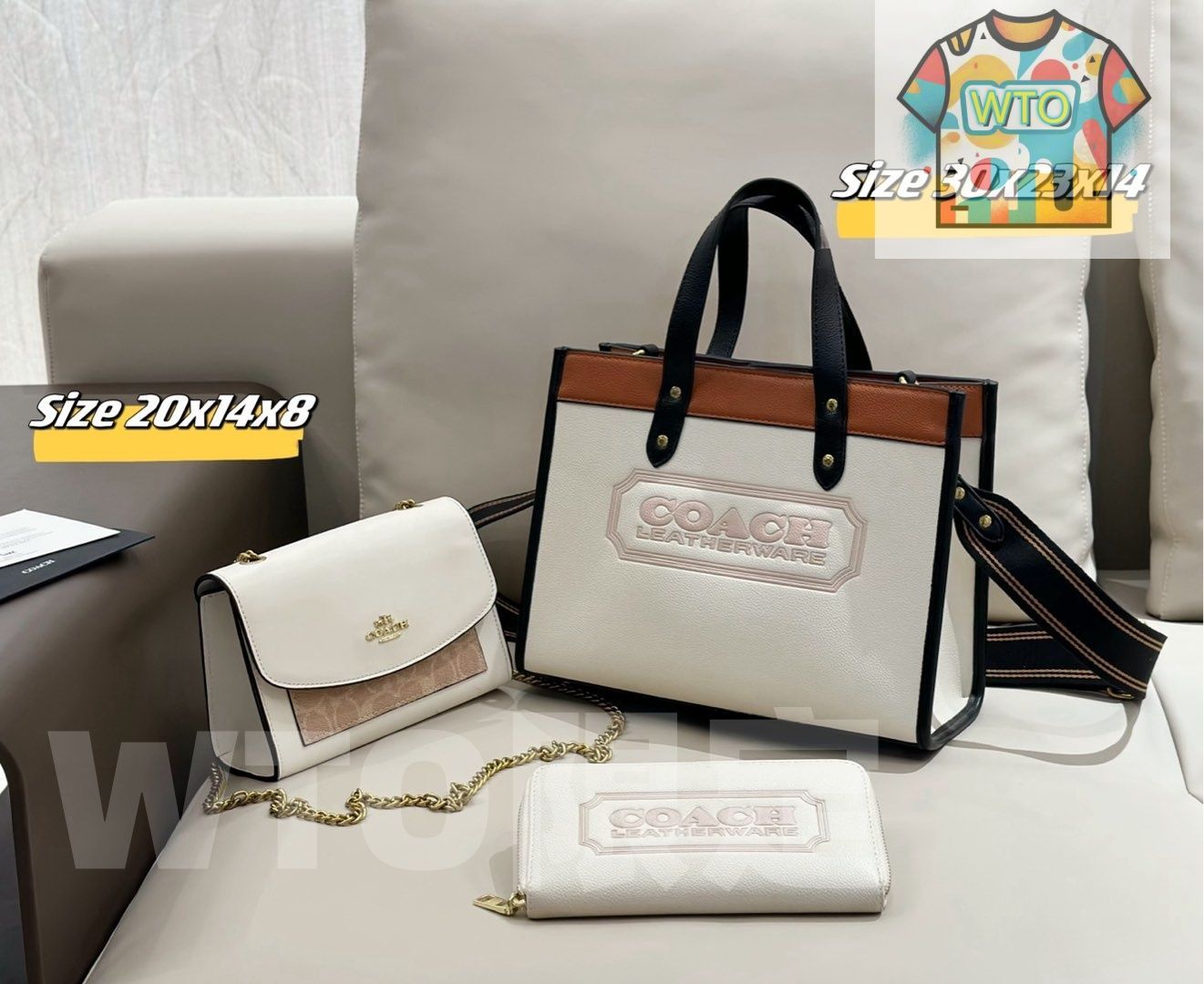  WTO通販 2025 ニューイヤーセットバッグ 大 中 小の3点セット 超 なセット -WTO輸入-EWW 92 二つ折り財布 折り財布