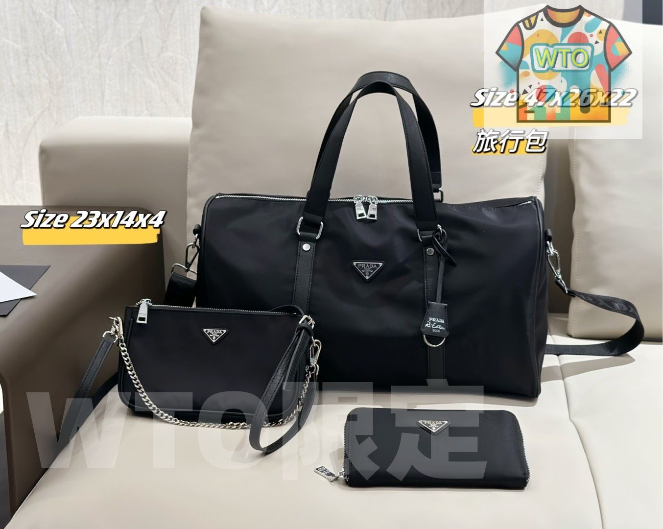 WTO通販 2025 ニューイヤーセットバッグ 大 中 小の3点セット 超 なセット -WTO輸入-GPF50