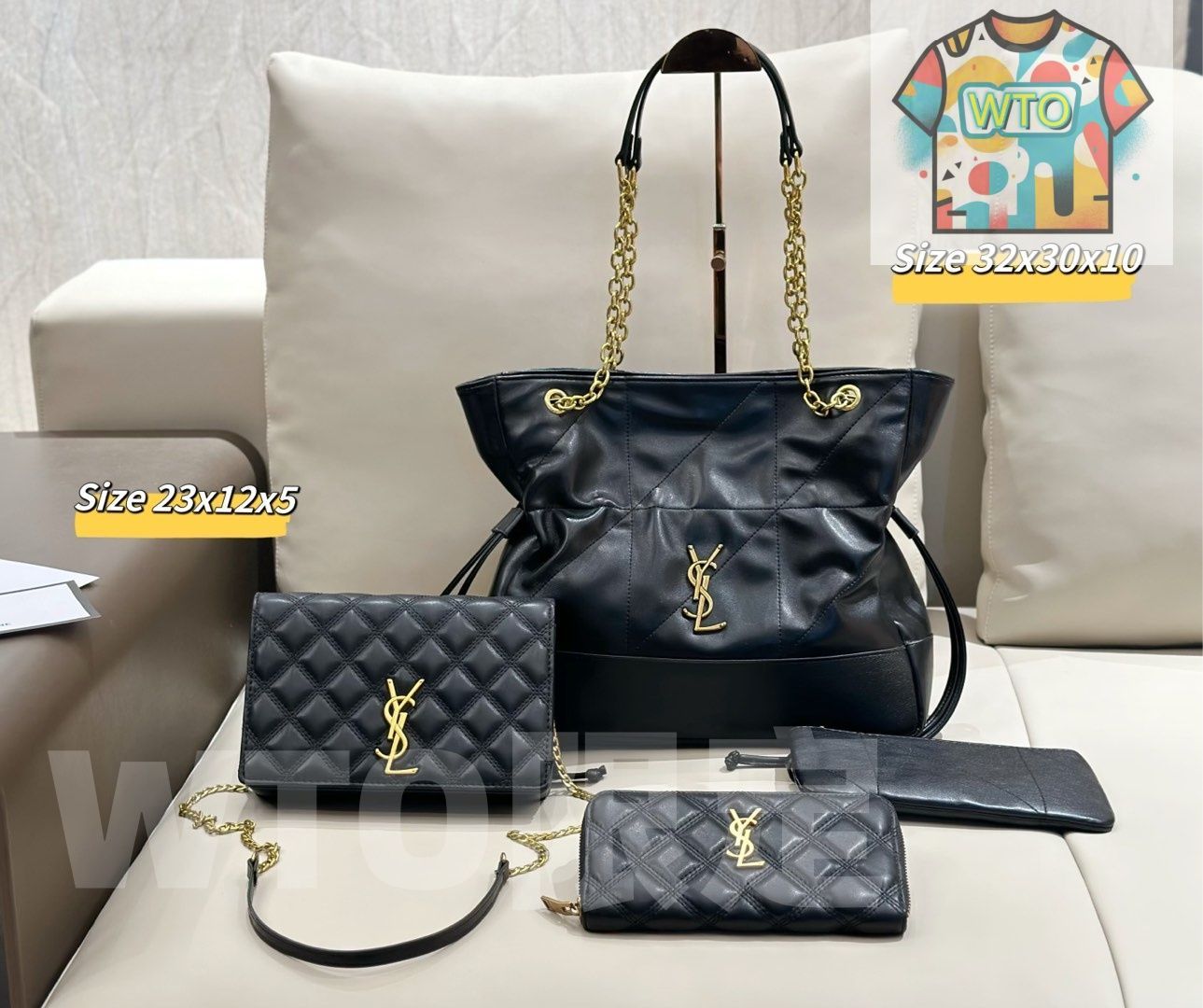 WTO通販 2025 ニューイヤーセットバッグ 大 中 小の3点セット 超 なセット -WTO輸入-SKS57