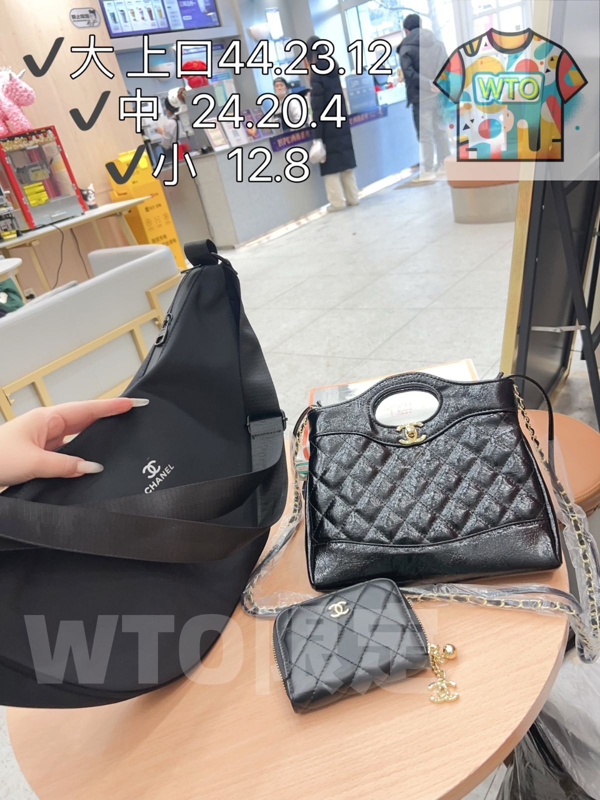 TOP New 2025 高品質3点セット - Chanel カジュアルキャンバスバッグ 手提げチェーンバッグ 財布 特別割引 -WTO輸入-XIU40
