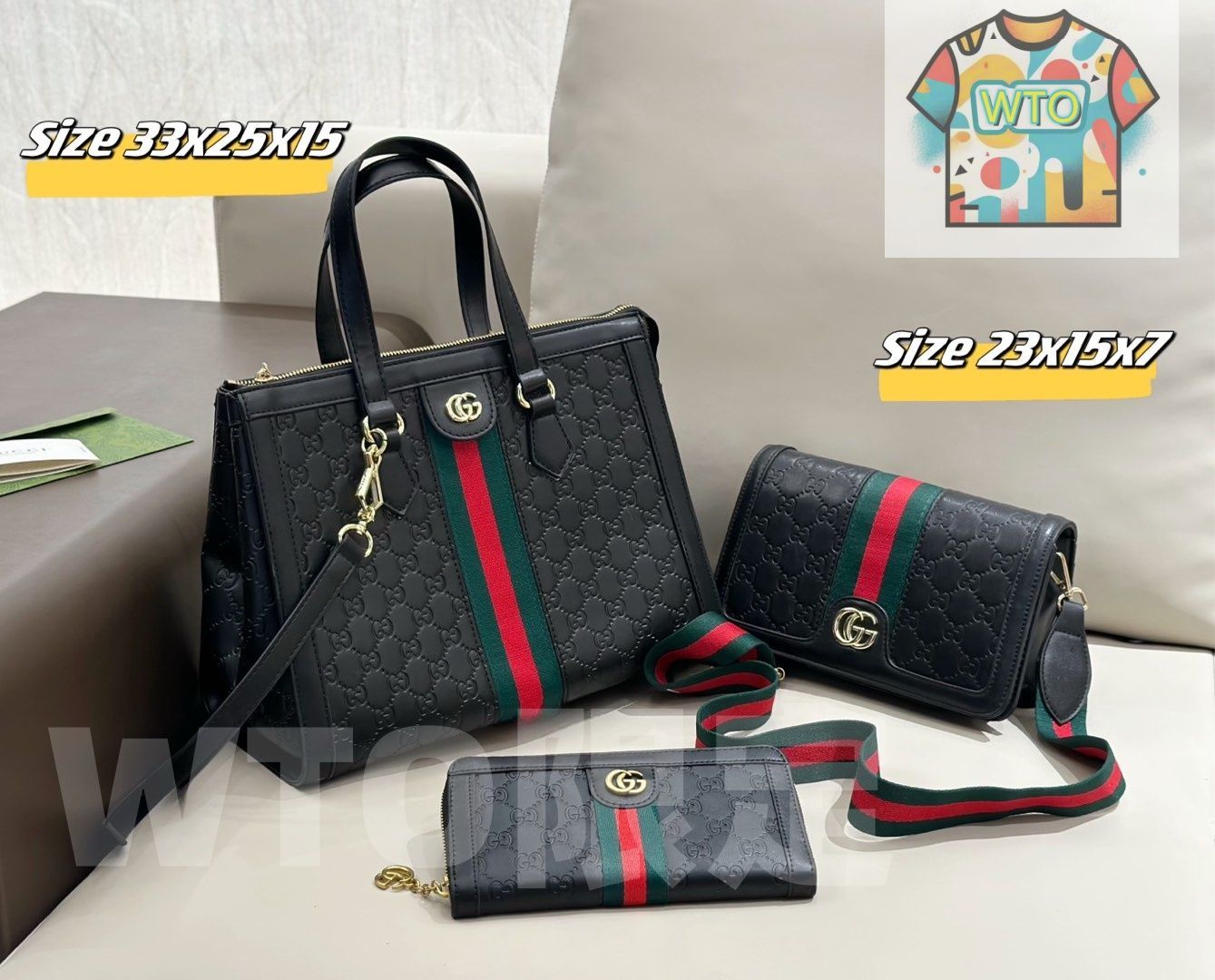 WTO通販 2025 ニューイヤーセットバッグ 大 中 小の3点セット 超 なセット WTO輸入 IUC 93 多色展開 冬コーデ