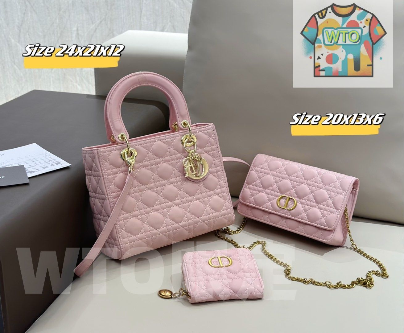 WTO通販 2025 ニューイヤーセットバッグ 大 中 小の3点セット 超 なセット -WTO輸入-TIX44