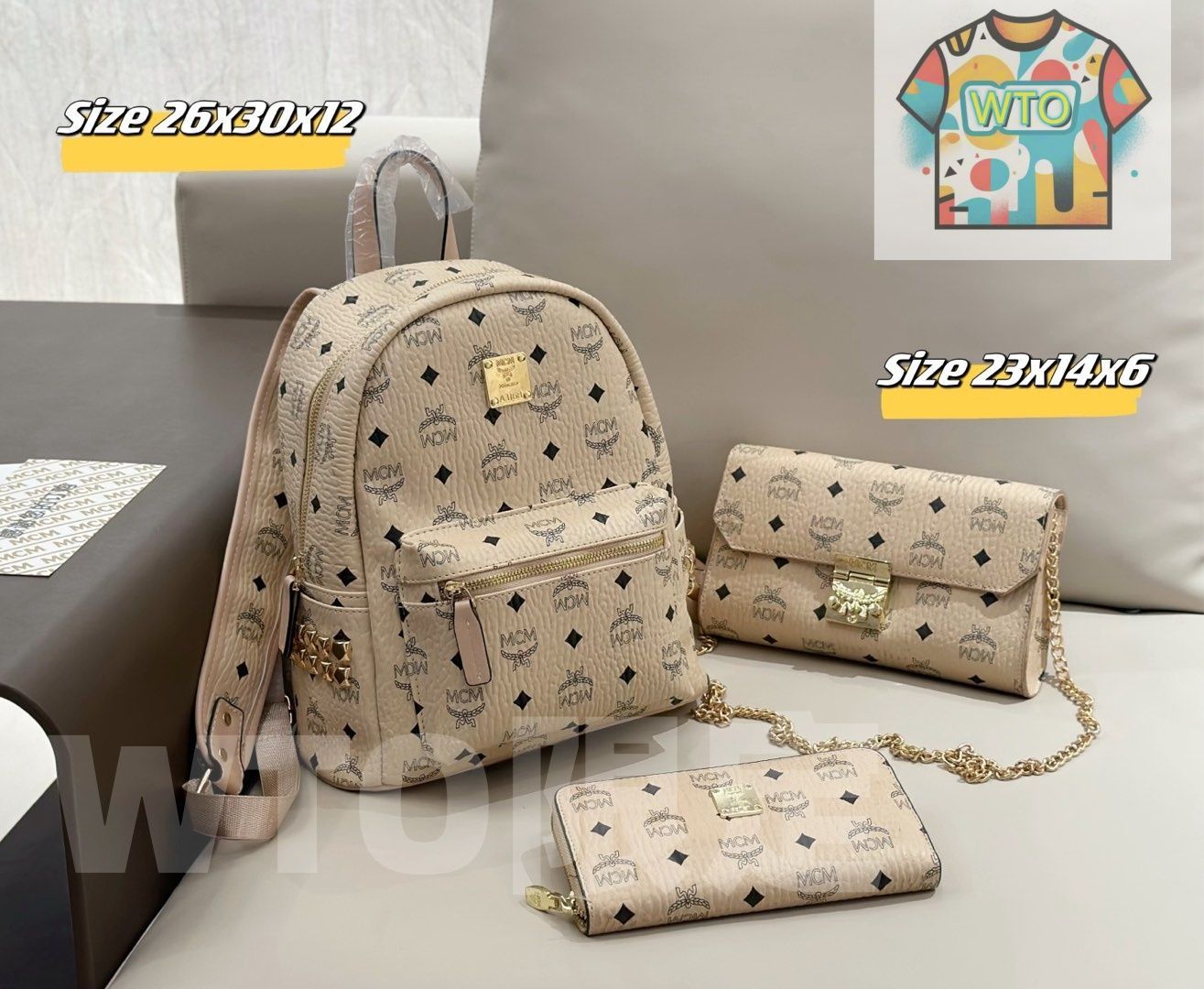 WTO通販 2025 ニューイヤーセットバッグ 大 中 小の3点セット 超 なセット -WTO輸入-YWZ31