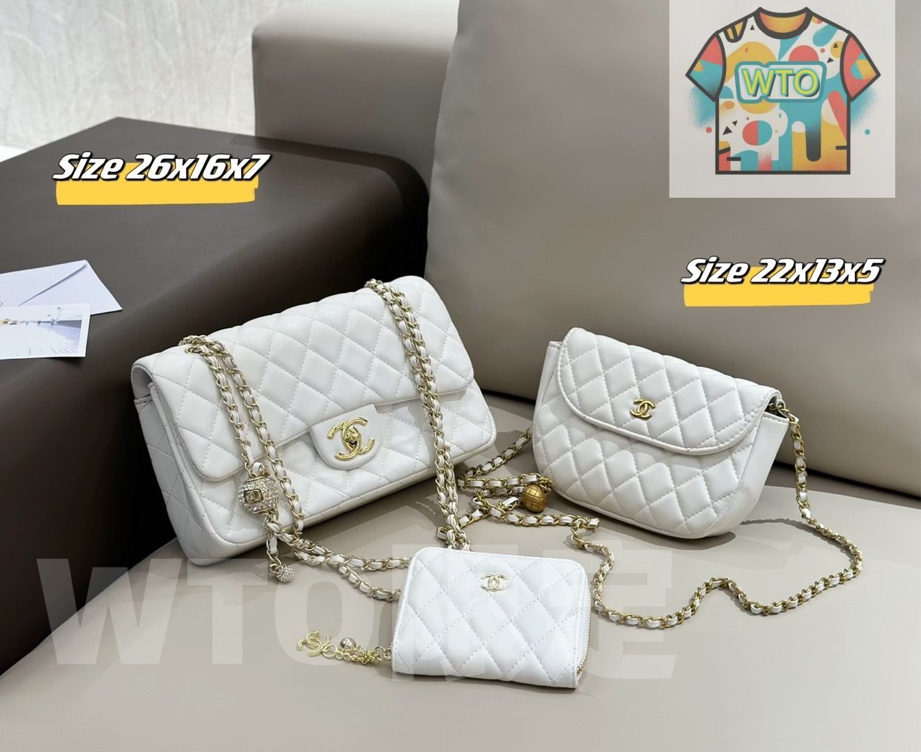 WTO通販 2025 ニューイヤーセットバッグ 大 中 小の3点セット 超 なセット -WTO輸入-ISF71