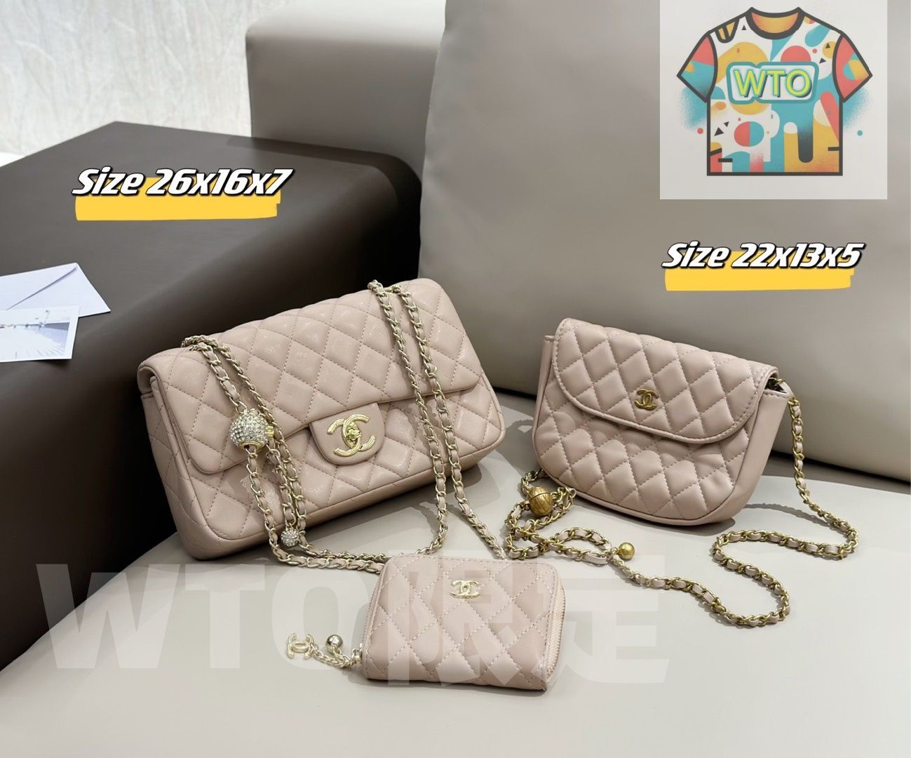 WTO通販 2025 ニューイヤーセットバッグ 大 中 小の3点セット 超 なセット -WTO輸入-NDO95