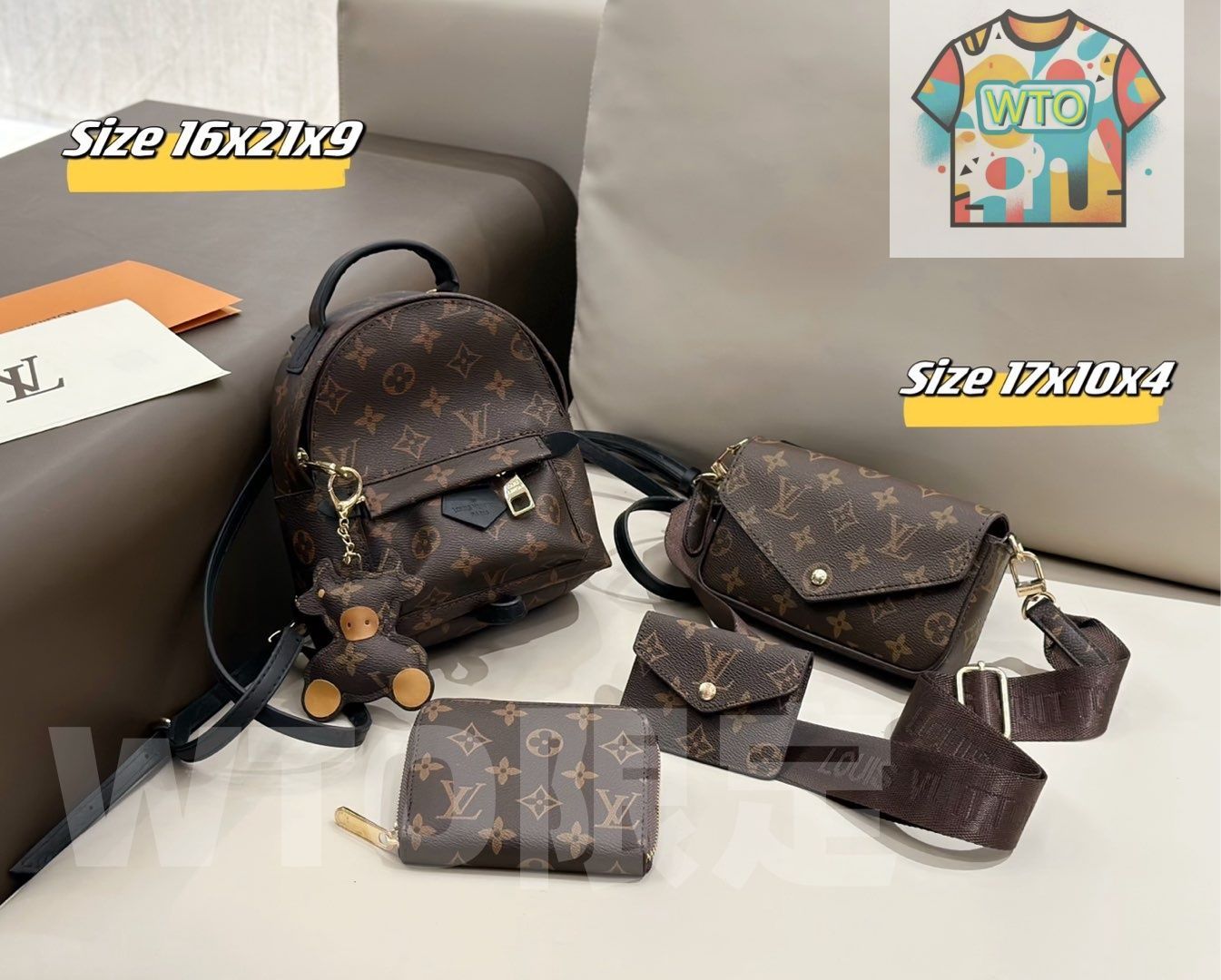 WTO通販 2025 ニューイヤーセットバッグ 大 中 小の3点セット 超 なセット -WTO輸入-JDL97