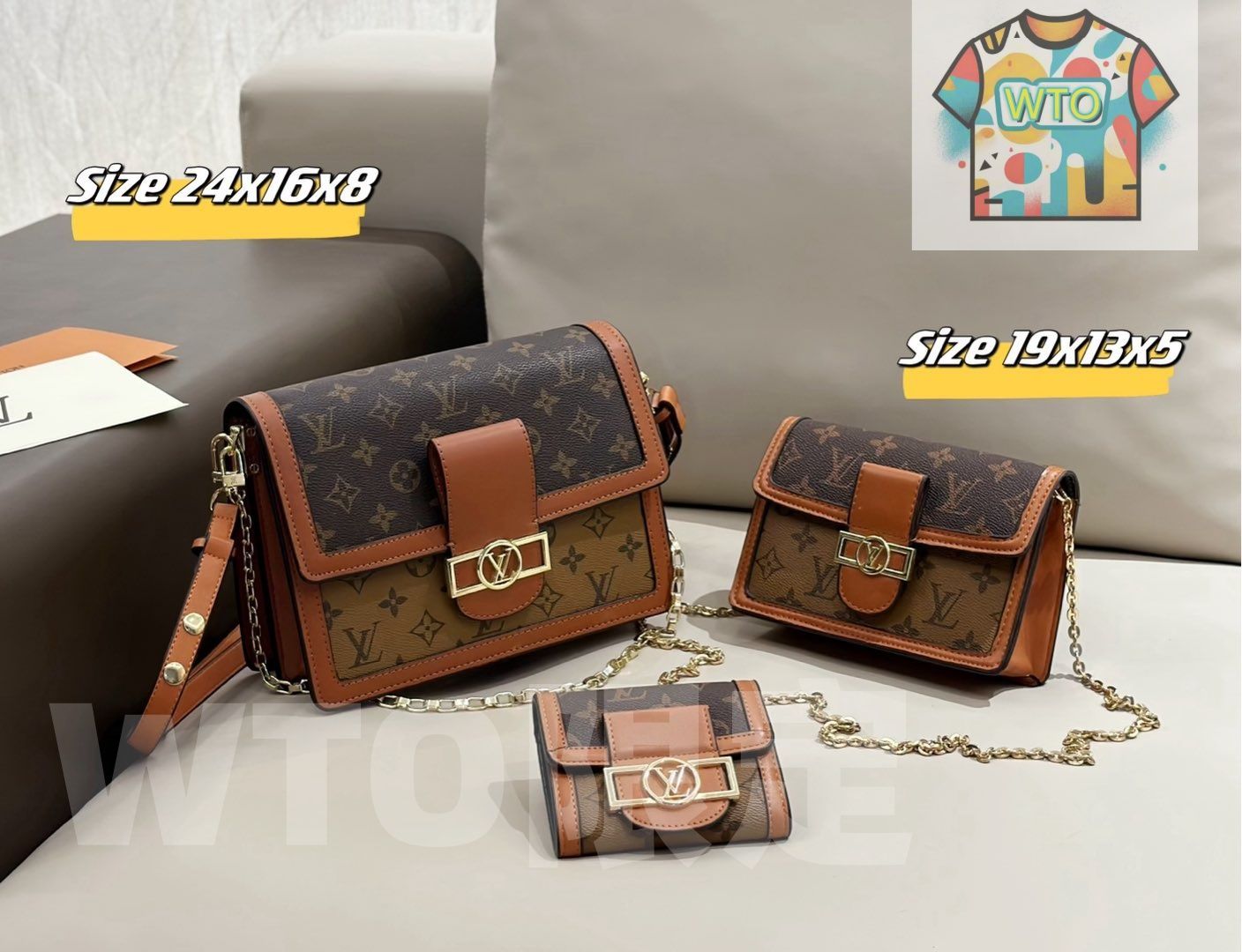 WTO通販 2025 ニューイヤーセットバッグ 大 中 小の3点セット 超 なセット -WTO輸入-XOC 37