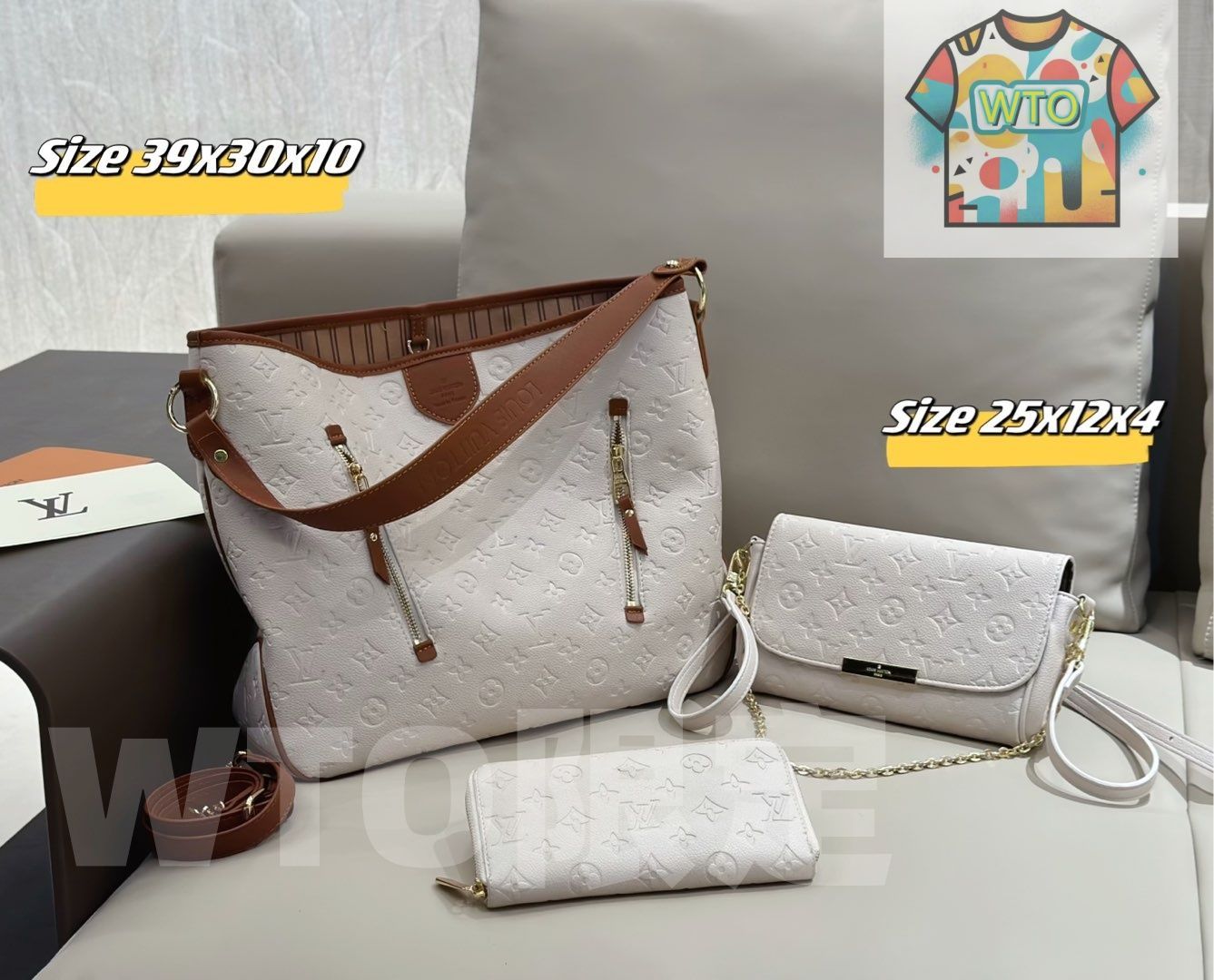 WTO通販 2025 ニューイヤーセットバッグ 大 中 小の3点セット 超 なセット -WTO輸入-SEC02