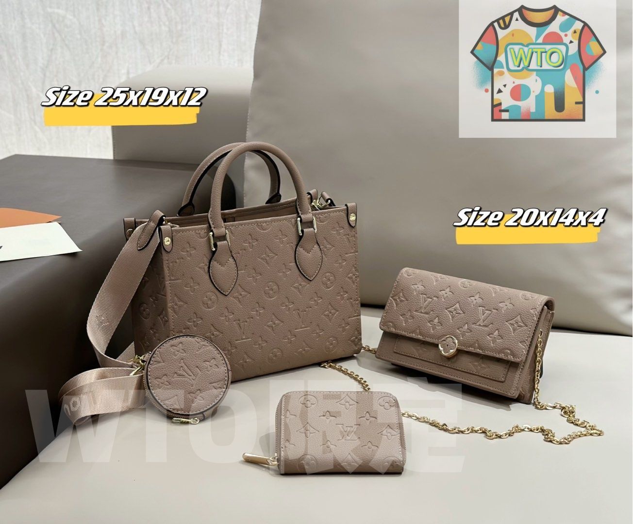 WTO通販 2025 ニューイヤーセットバッグ 大 中 小の3点セット 超 なセット -WTO輸入-RAU 23