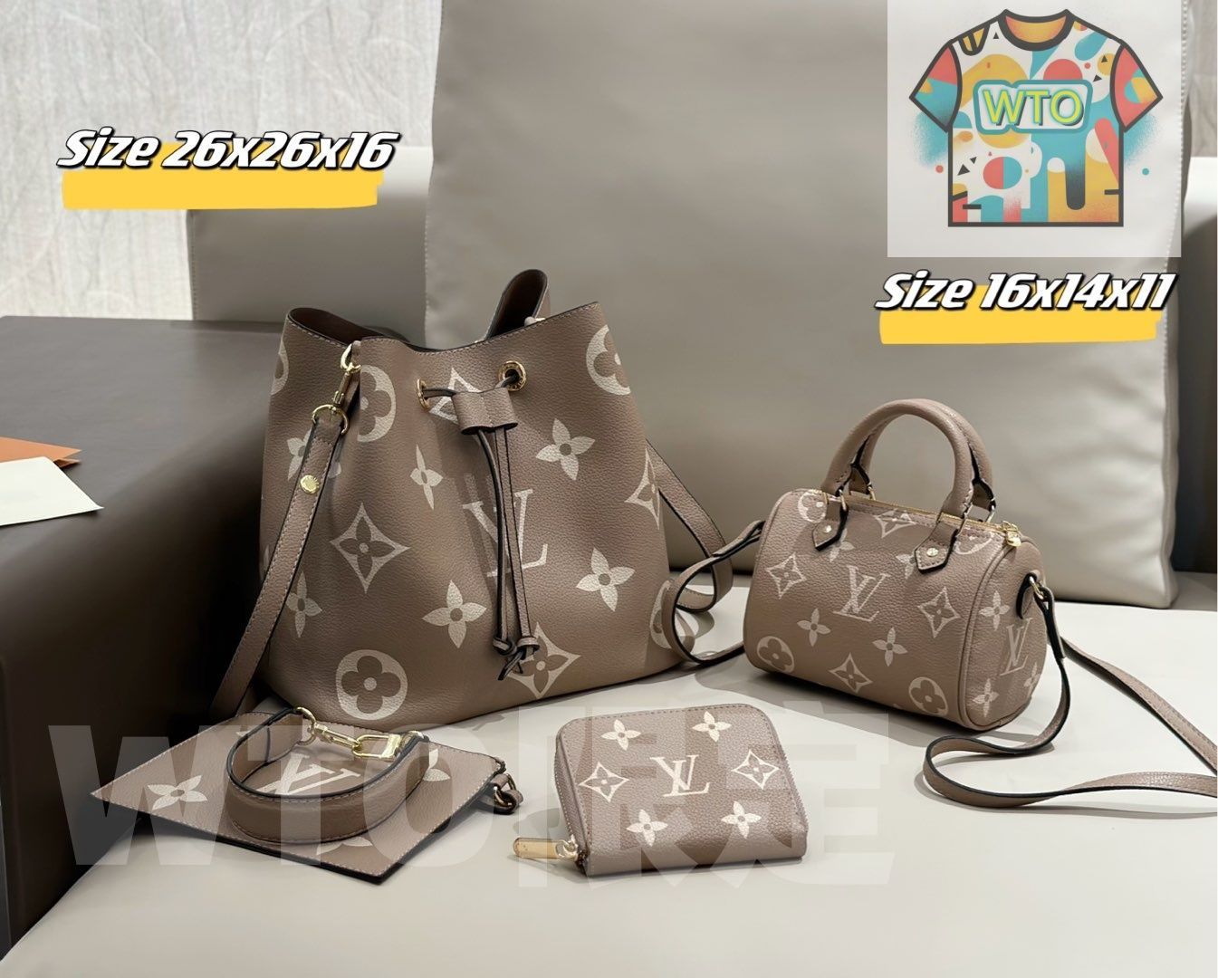 WTO通販 2025 ニューイヤーセットバッグ 大 中 小の3点セット 超 なセット -WTO輸入-USH43