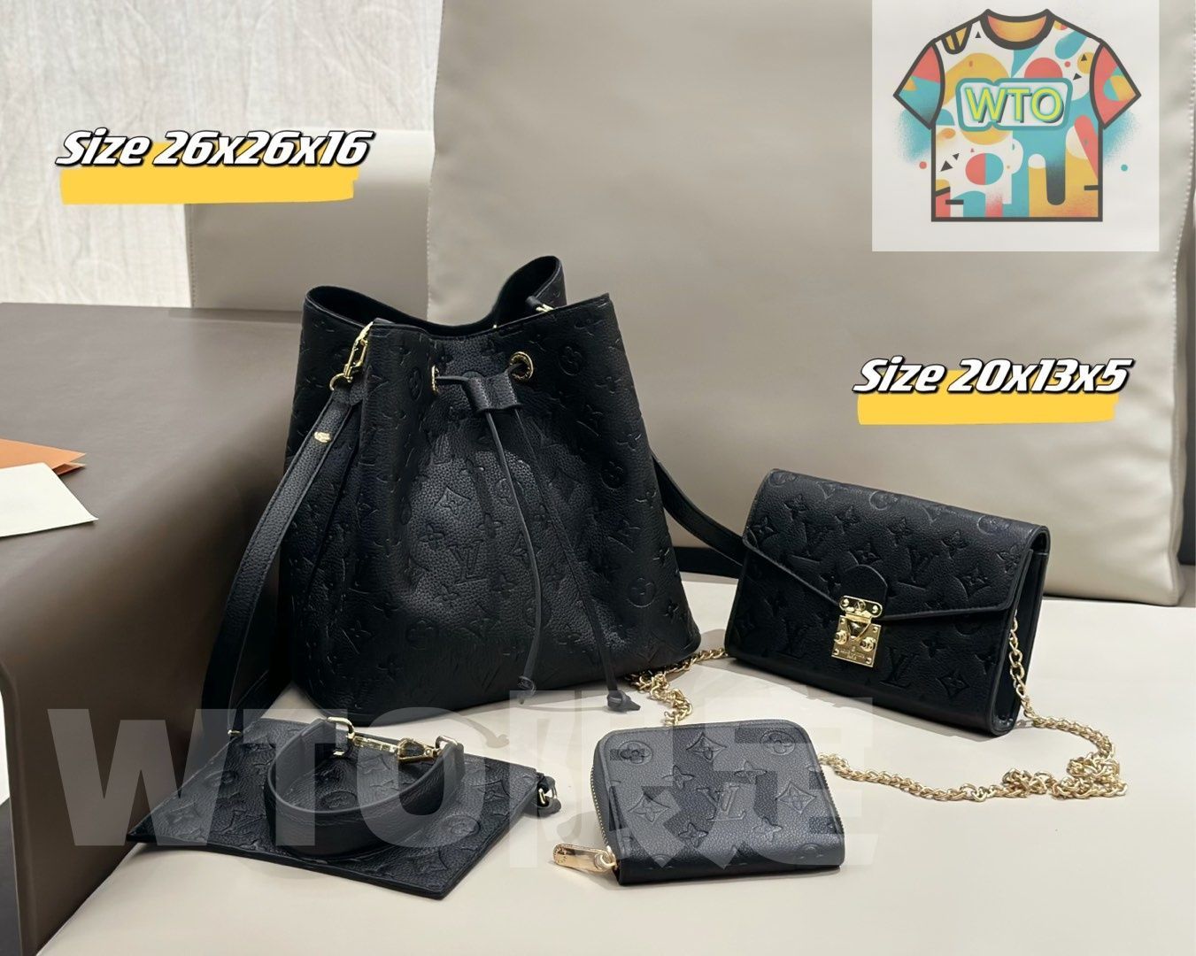  WTO通販 2025 ニューイヤーセットバッグ 大 中 小の3点セット 超 なセット -WTO輸入-XEW 40 長財布 小物