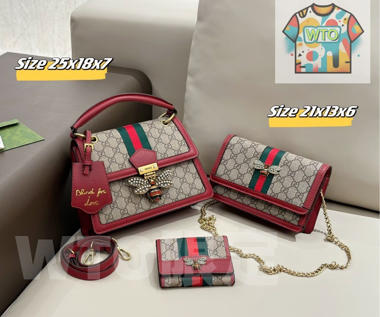 WTO通販 2025 ニューイヤーセットバッグ 大 中 小の3点セット 超 なセット -WTO輸入-TLK 24