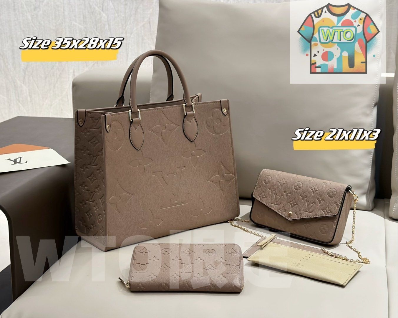 WTO通販 2025 ニューイヤーセットバッグ 大 中 小の3点セット 超 なセット -WTO輸入-IWG70