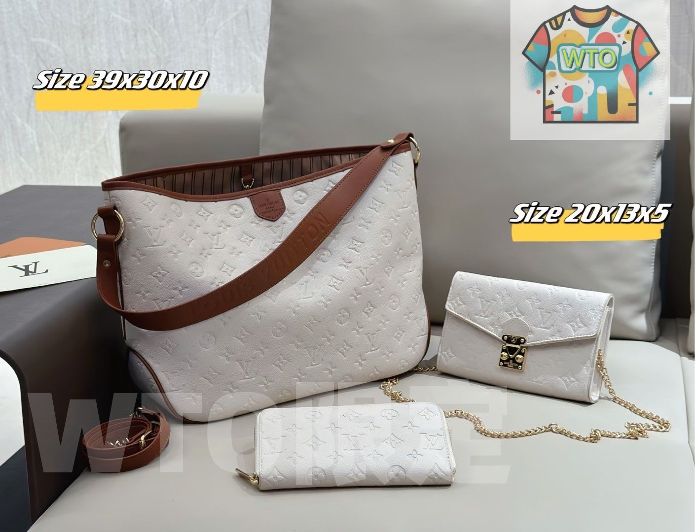 WTO通販 2025 ニューイヤーセットバッグ 大 中 小の3点セット 超 なセット -WTO輸入-ACC43