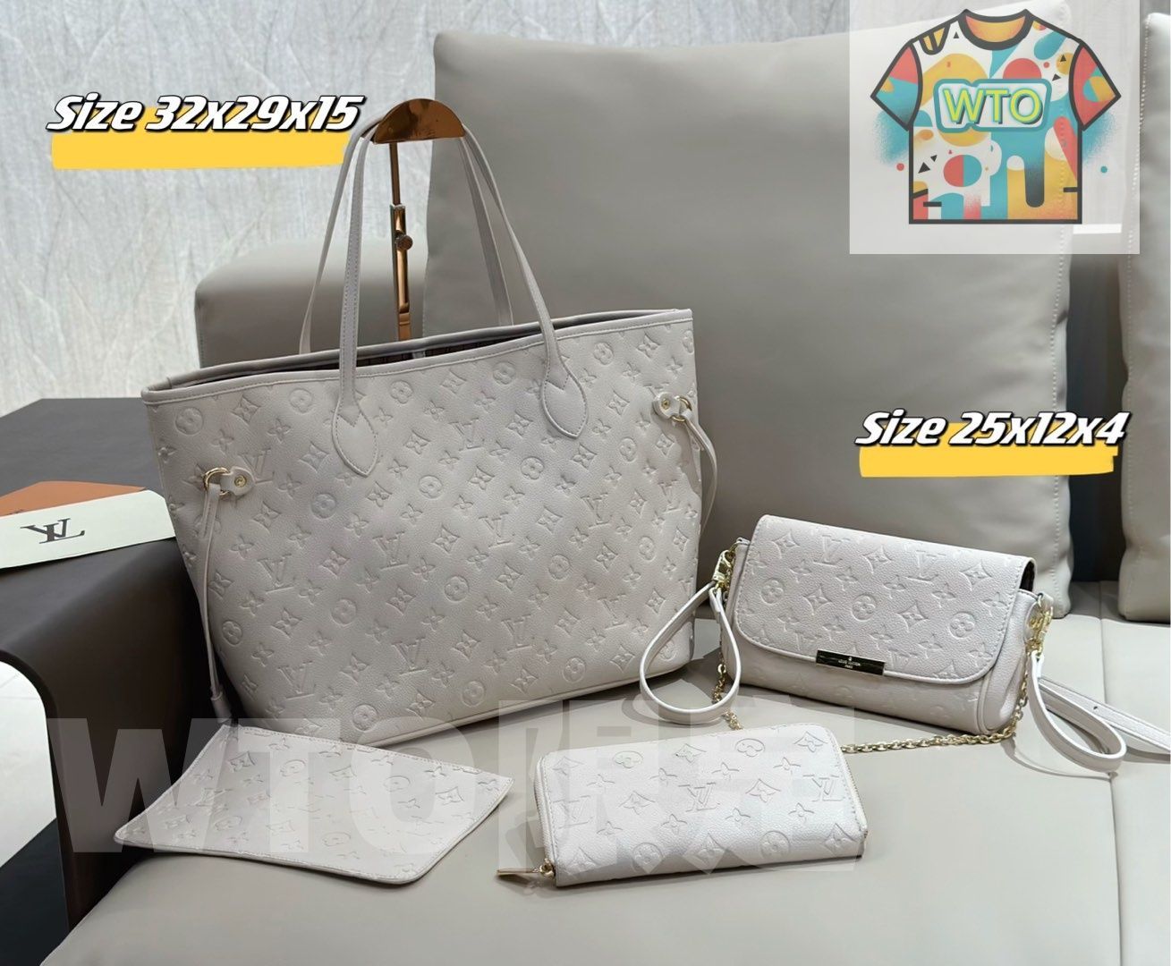 WTO通販 2025 ニューイヤーセットバッグ 大 中 小の3点セット 超 なセット -WTO輸入-BIE05