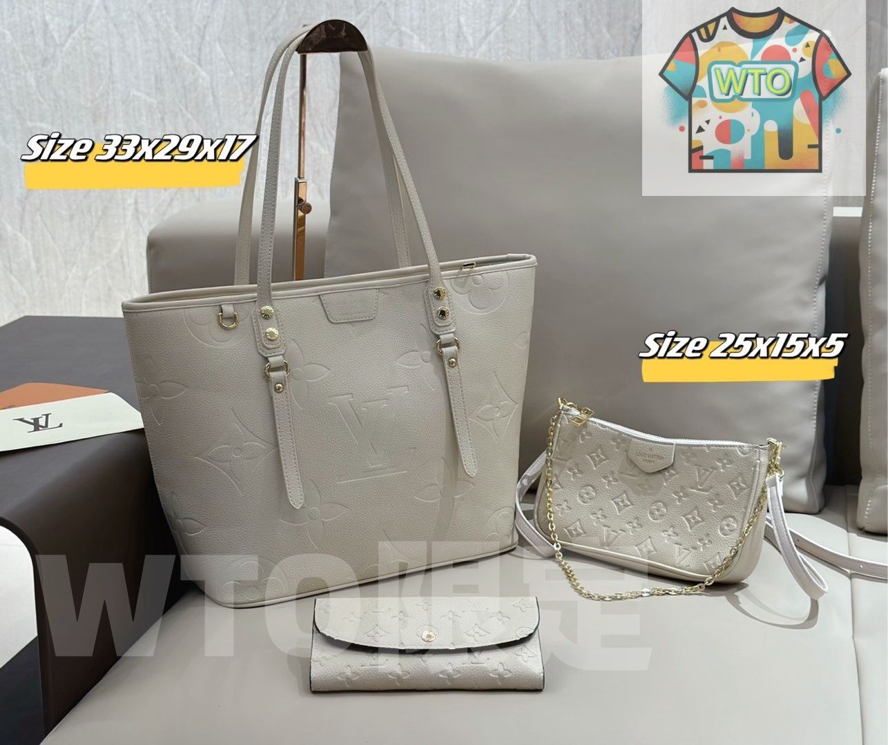 WTO通販 2025 ニューイヤーセットバッグ 大 中 小の3点セット 超 なセット -WTO輸入-EPZ97