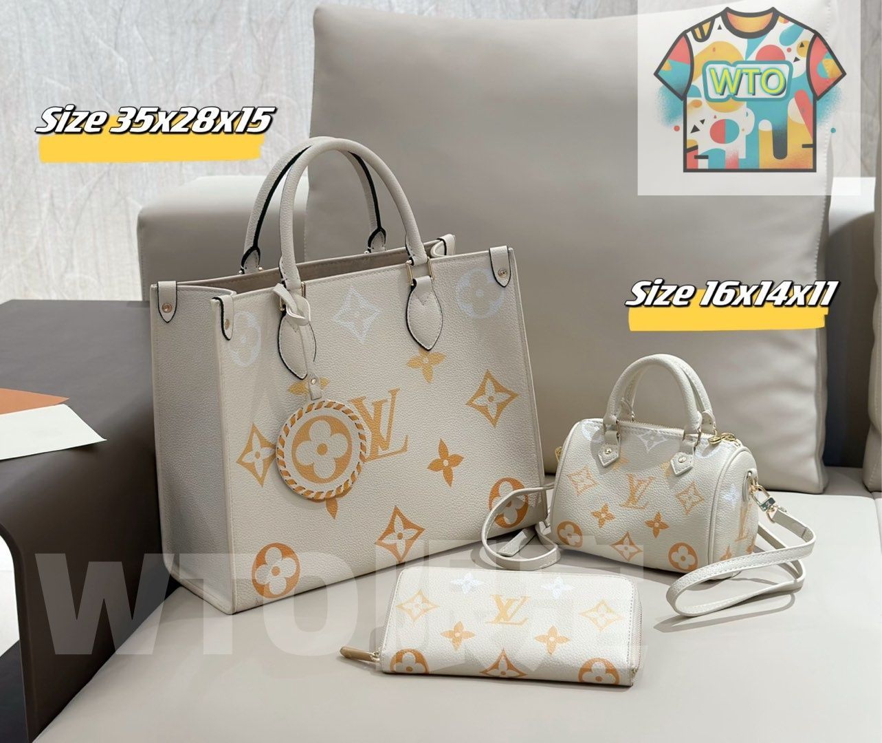 WTO通販 2025 ニューイヤーセットバッグ 大 中 小の3点セット 超 なセット -WTO輸入-OGP60