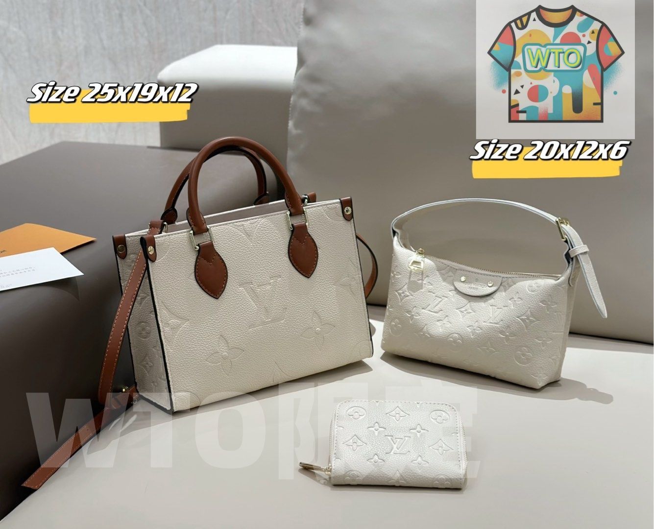 WTO通販 2025 ニューイヤーセットバッグ 大 中 小の3点セット 超 なセット -WTO輸入-ANY43