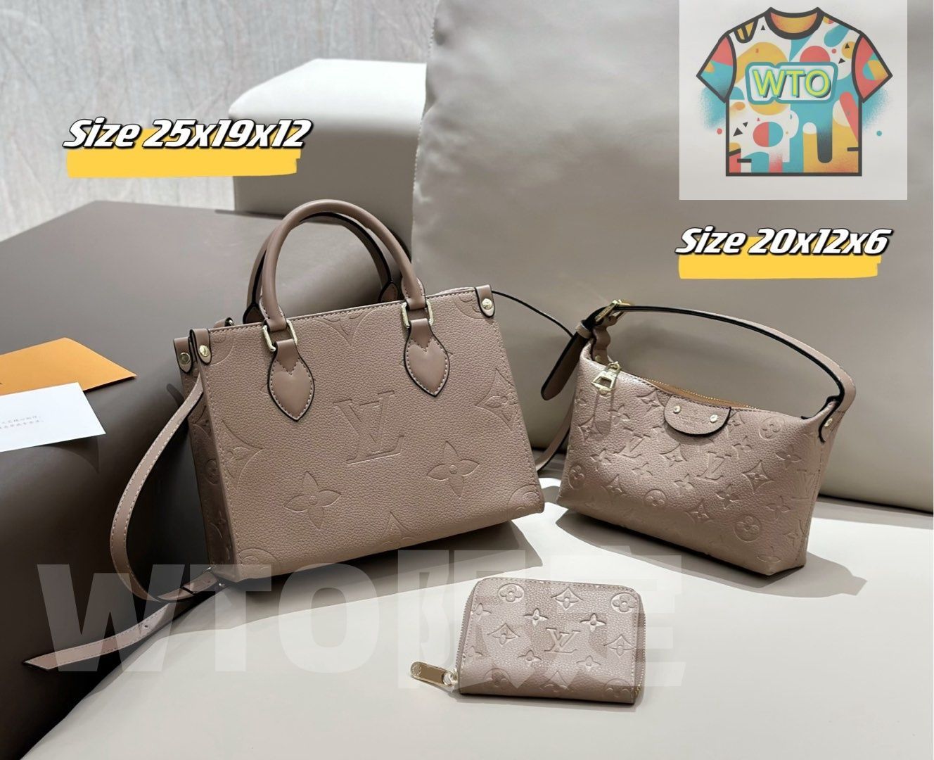 WTO通販 2025 ニューイヤーセットバッグ 大 中 小の3点セット 超 なセット -WTO輸入-MTQ 63