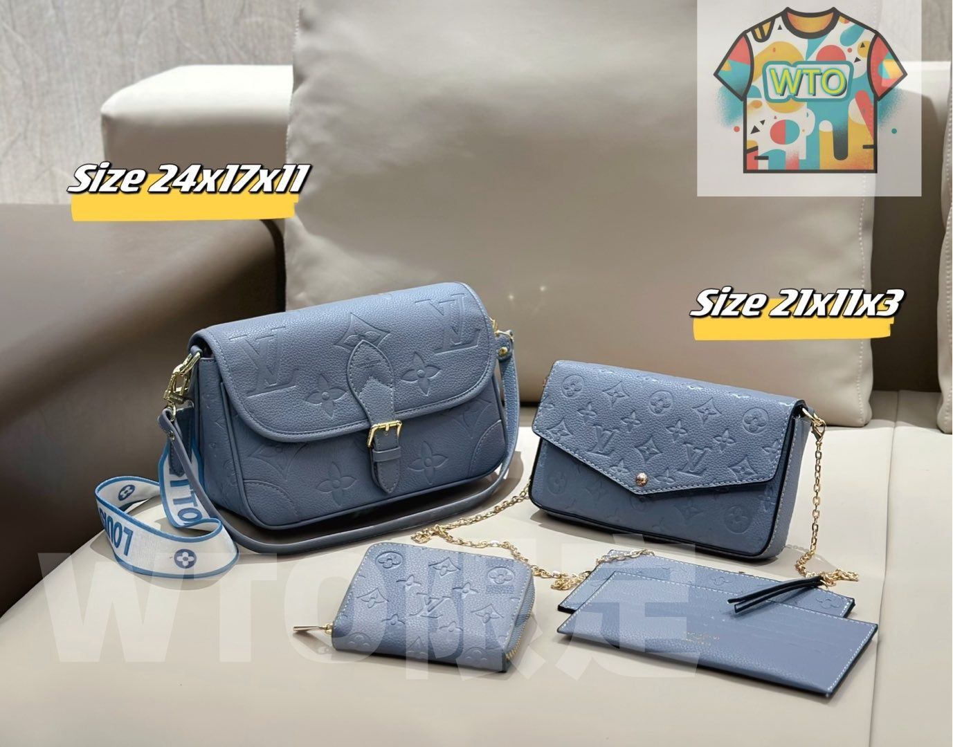 WTO通販 2025 ニューイヤーセットバッグ 大 中 小の3点セット 超 なセット -WTO輸入-RZN88