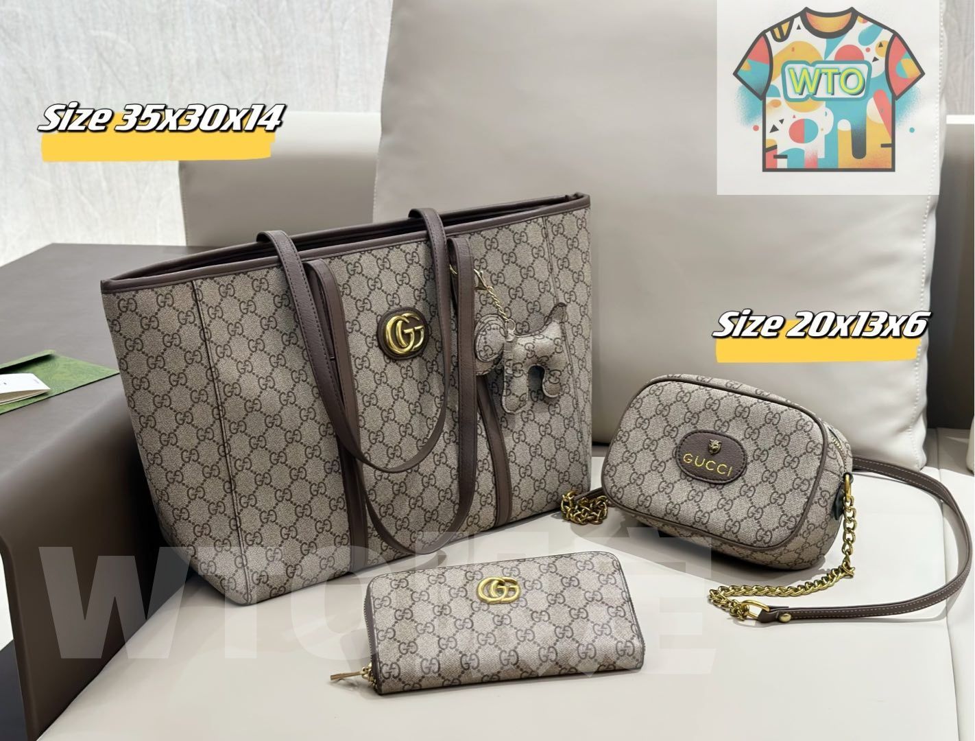 WTO通販 2025 ニューイヤーセットバッグ 大 中 小の3点セット 超 なセット -WTO輸入-TMN67