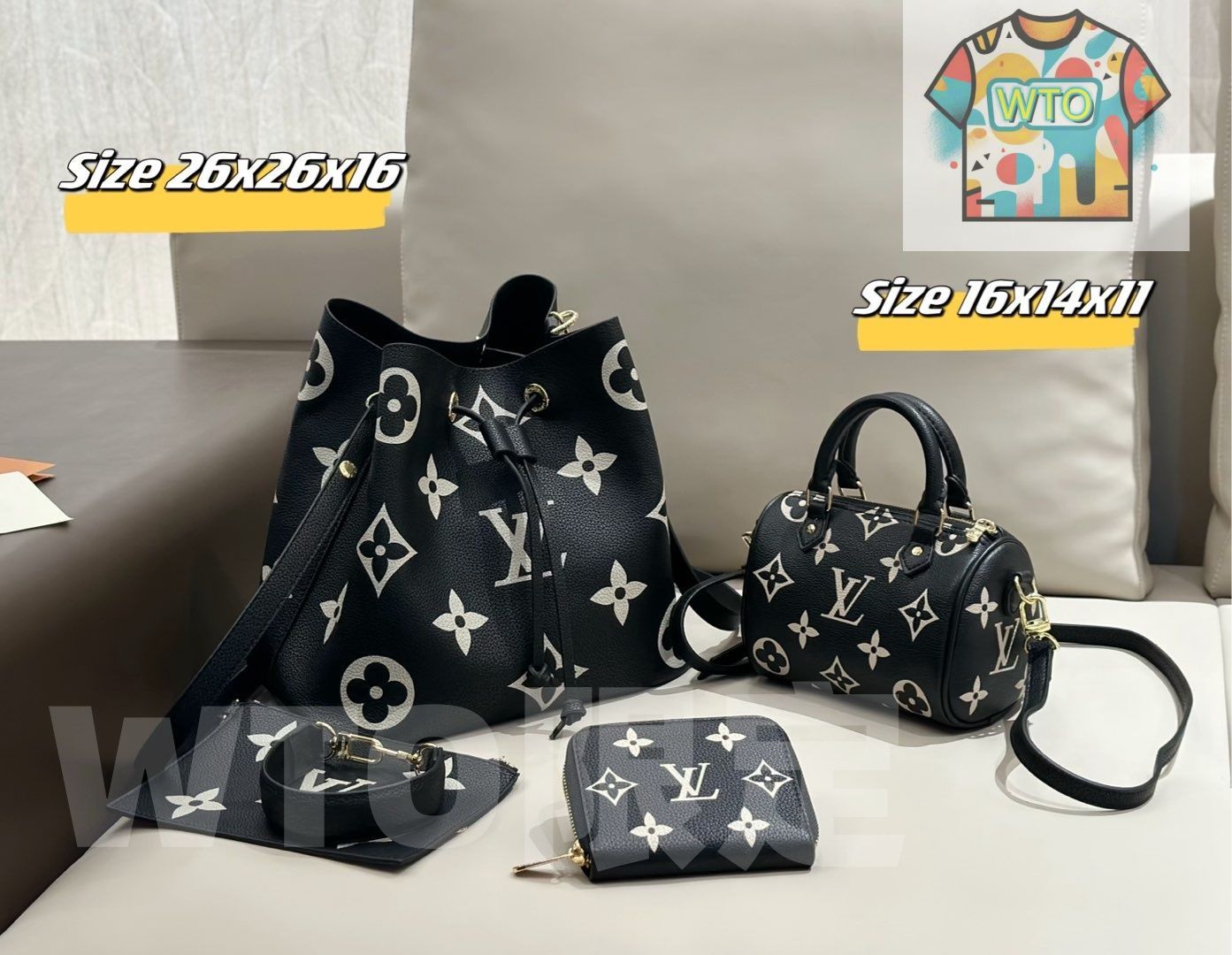 WTO通販 2025 ニューイヤーセットバッグ 大 中 小の3点セット 超 なセット -WTO輸入-XEW 40