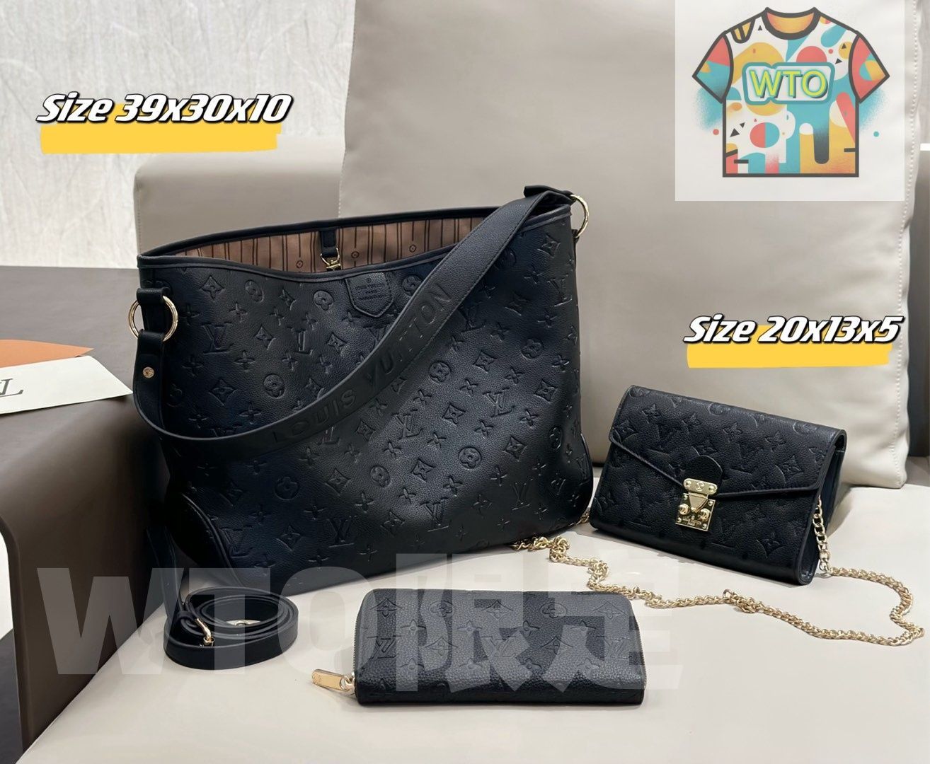 WTO通販 2025 ニューイヤーセットバッグ 大 中 小の3点セット 超 なセット -WTO輸入-ACC 43