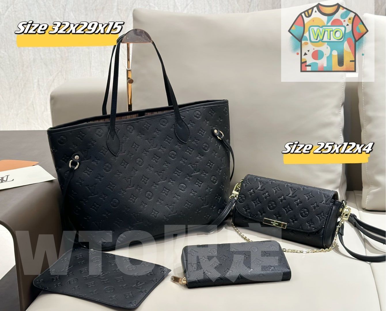 WTO通販 2025 ニューイヤーセットバッグ 大 中 小の3点セット 超 なセット -WTO輸入-RXO 18