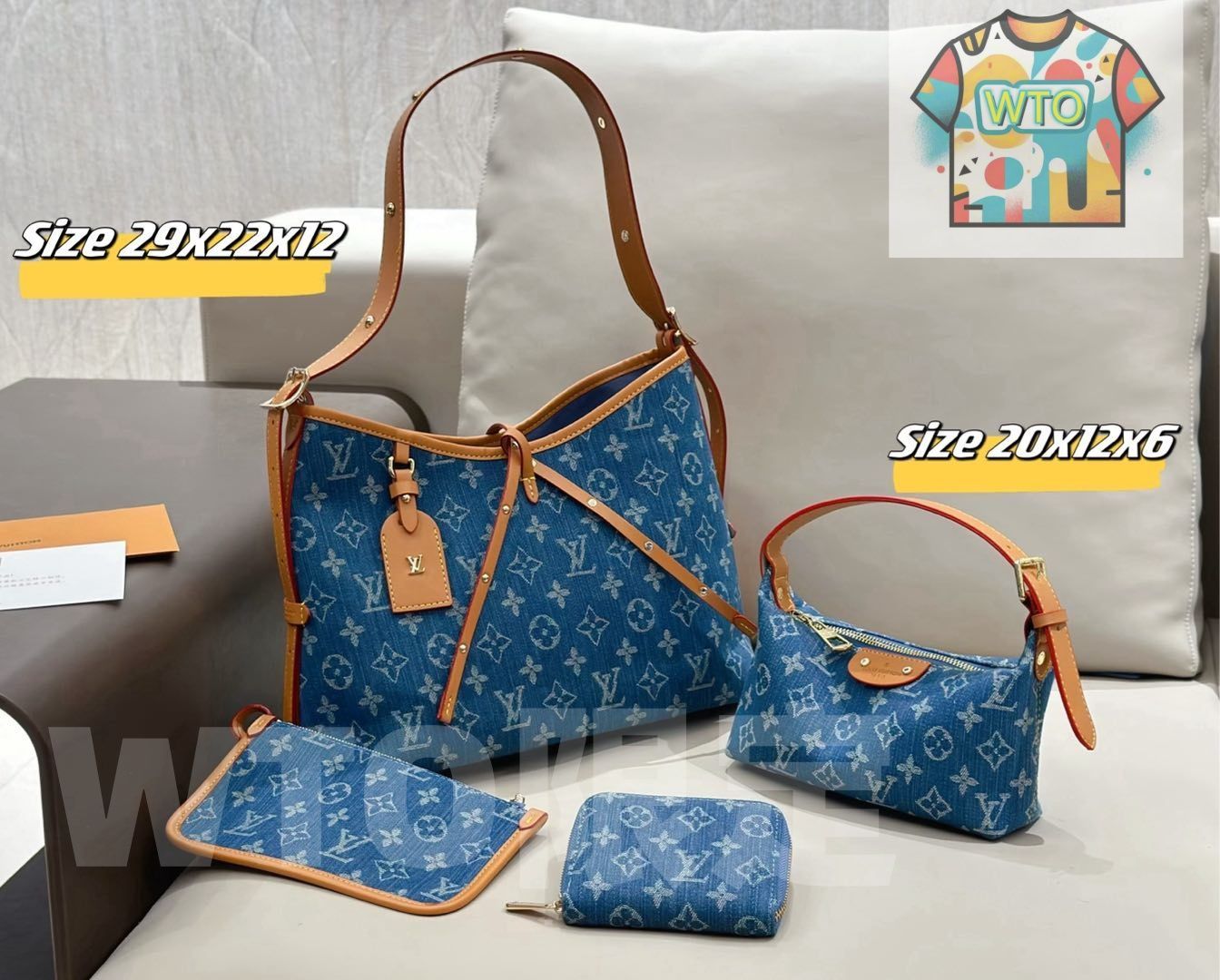 WTO通販 2025 ニューイヤーセットバッグ 大 中 小の3点セット 超 なセット WTO輸入 AWV 24 高検索ワード 上下セット