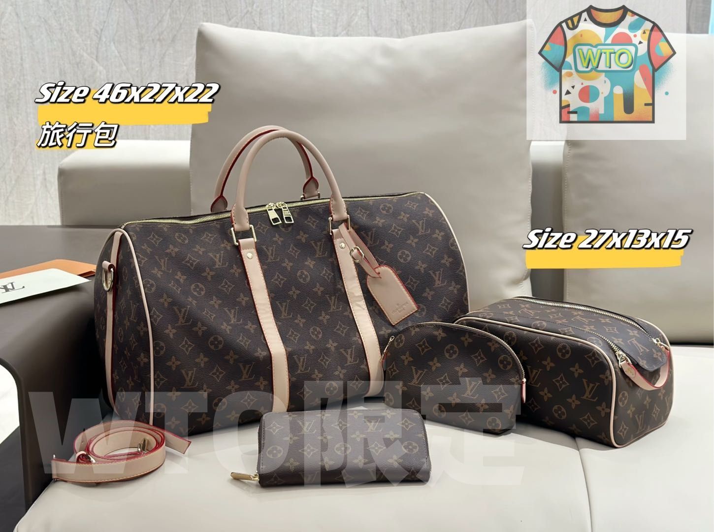 WTO通販 2025 ニューイヤーセットバッグ 大 中 小の3点セット 超 なセット -WTO輸入-WRD02