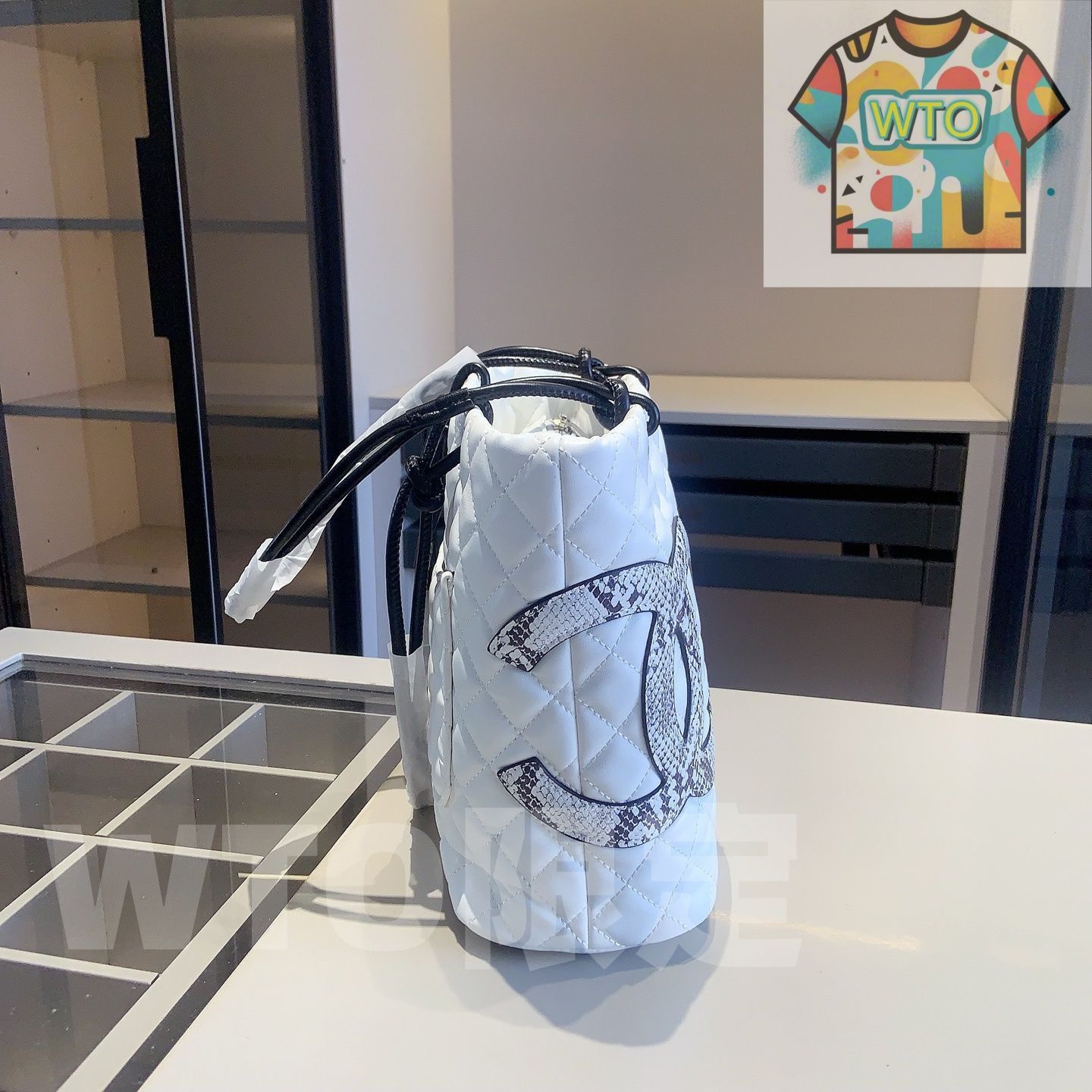  WTO通販 Chanel X 675 3点セット トートバッグ＆スクエアバッグ＆ウォレット ホワイト 超 なセット -WTO輸入-YDI 01 長財布 小物