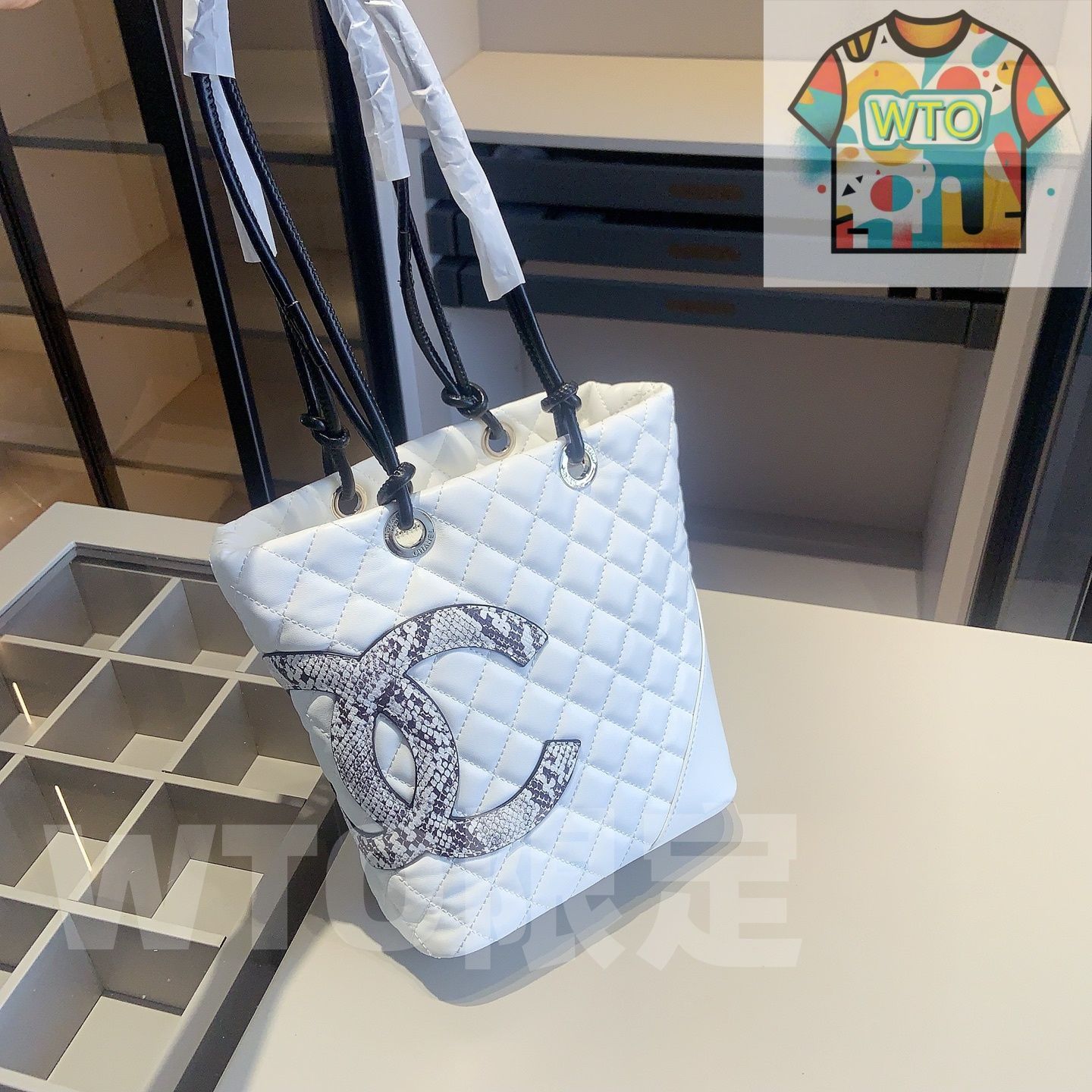 WTO通販 Chanel X 675 3点セット トートバッグ＆スクエアバッグ＆ウォレット ホワイト 超 なセット -WTO輸入-YDI 01