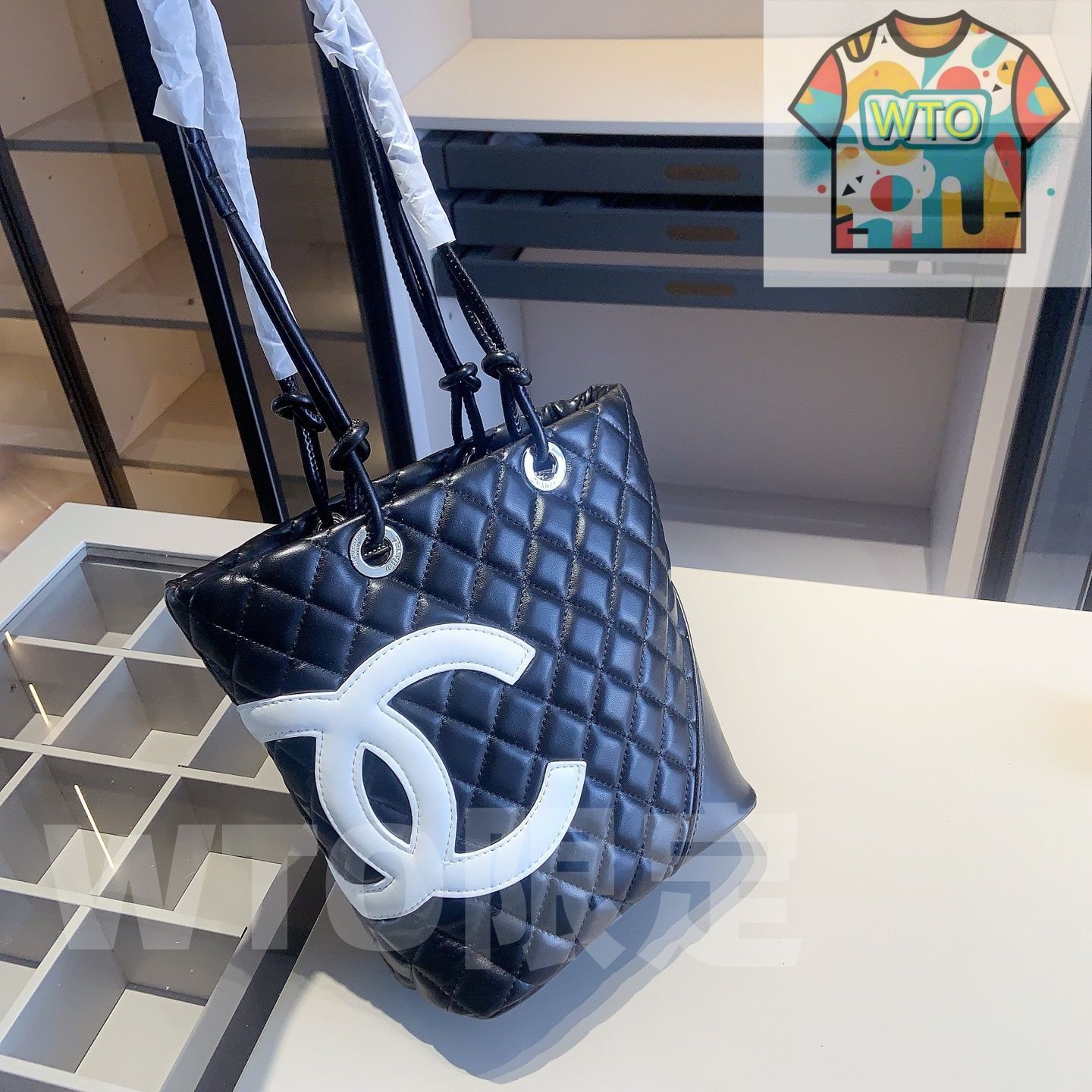 WTO通販 Chanel X675 3点セット トートバッグ&スクエアバッグ&ウォレット ホワイト 超 なセット -WTO輸入-OPZ95