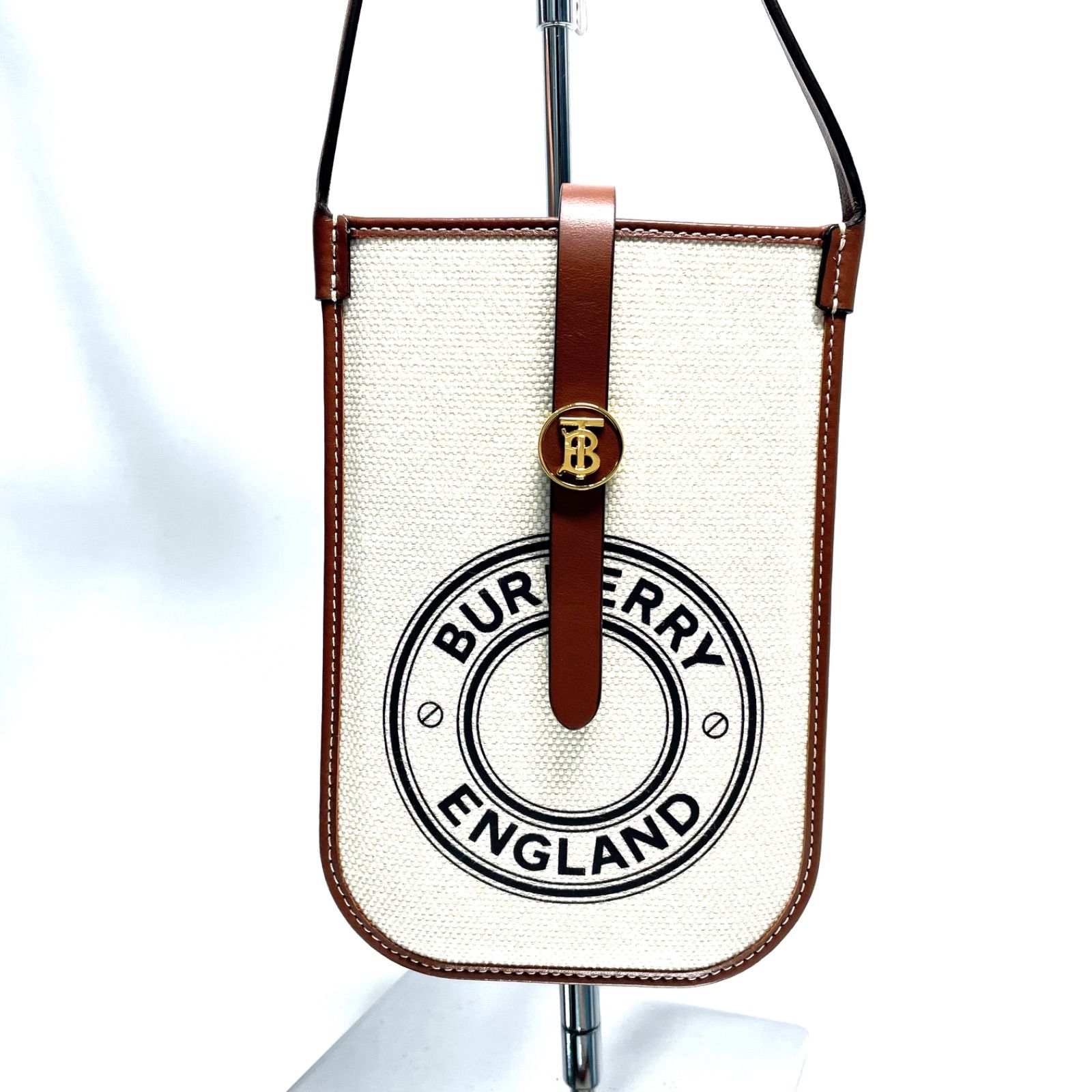 Burberry バーバリー フォンホルダー スマホポーチ TBモノグラム ベージュ ブラウン 53776