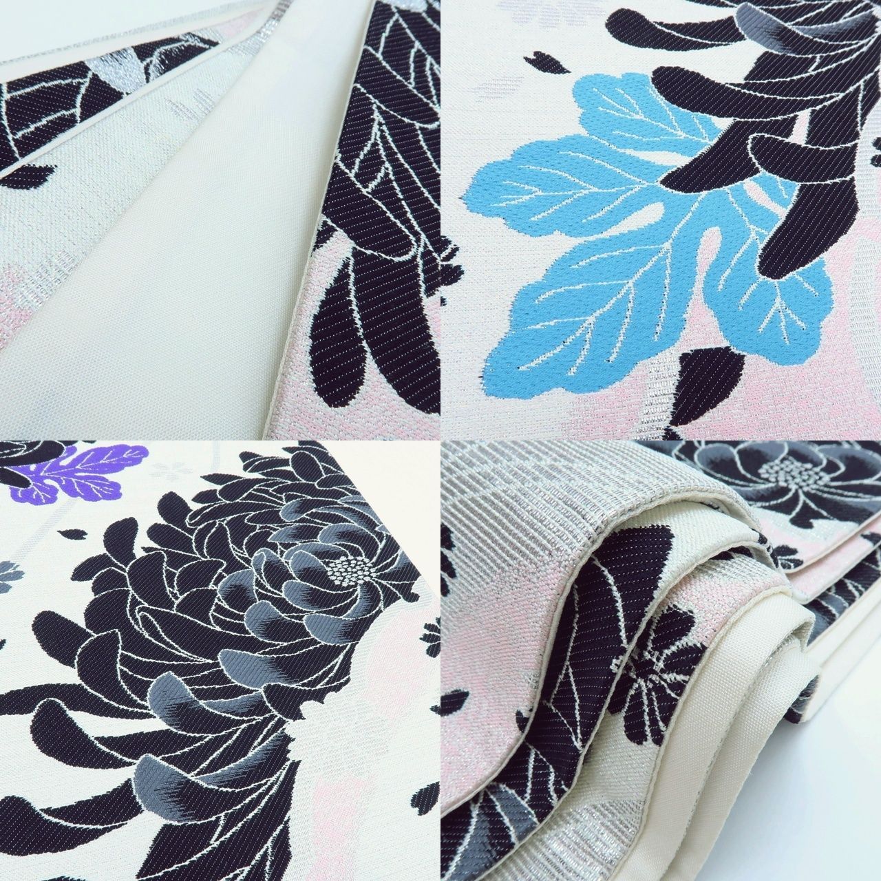  百華 O 137 正絹 着物 菊 桜 振袖用袋帯 袋帯 帯