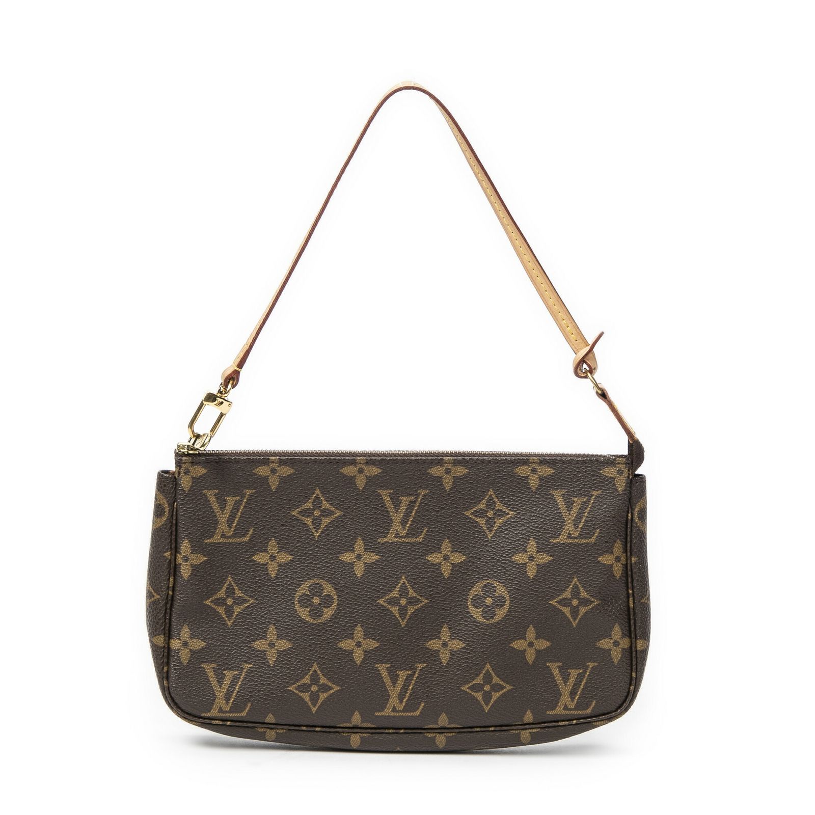 LOUIS VUITTON ルイヴィトンポシェット 茶色モノグラムキャンバスAB