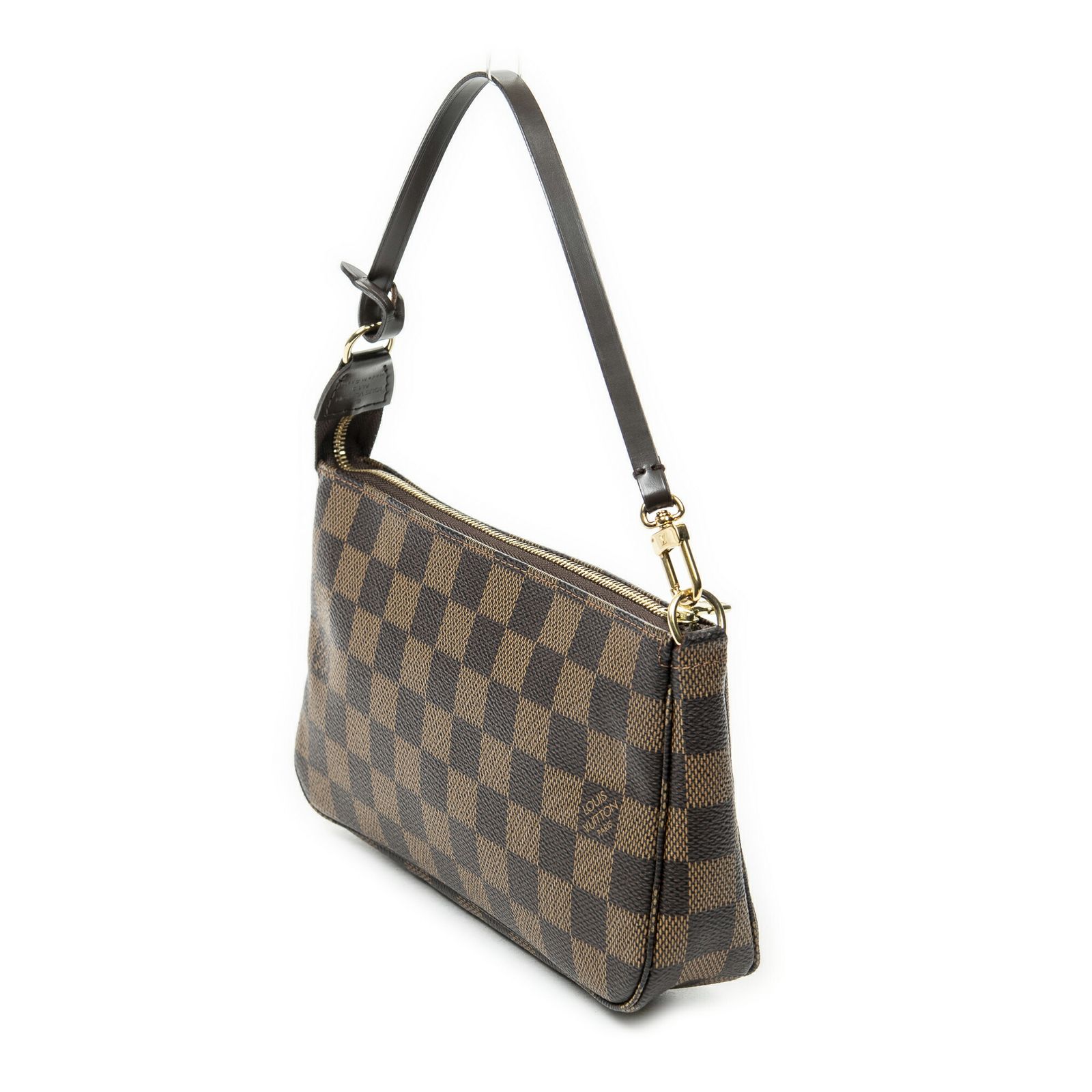 LOUIS VUITTON ルイヴィトンポシェット 茶色ダミエ エベヌA