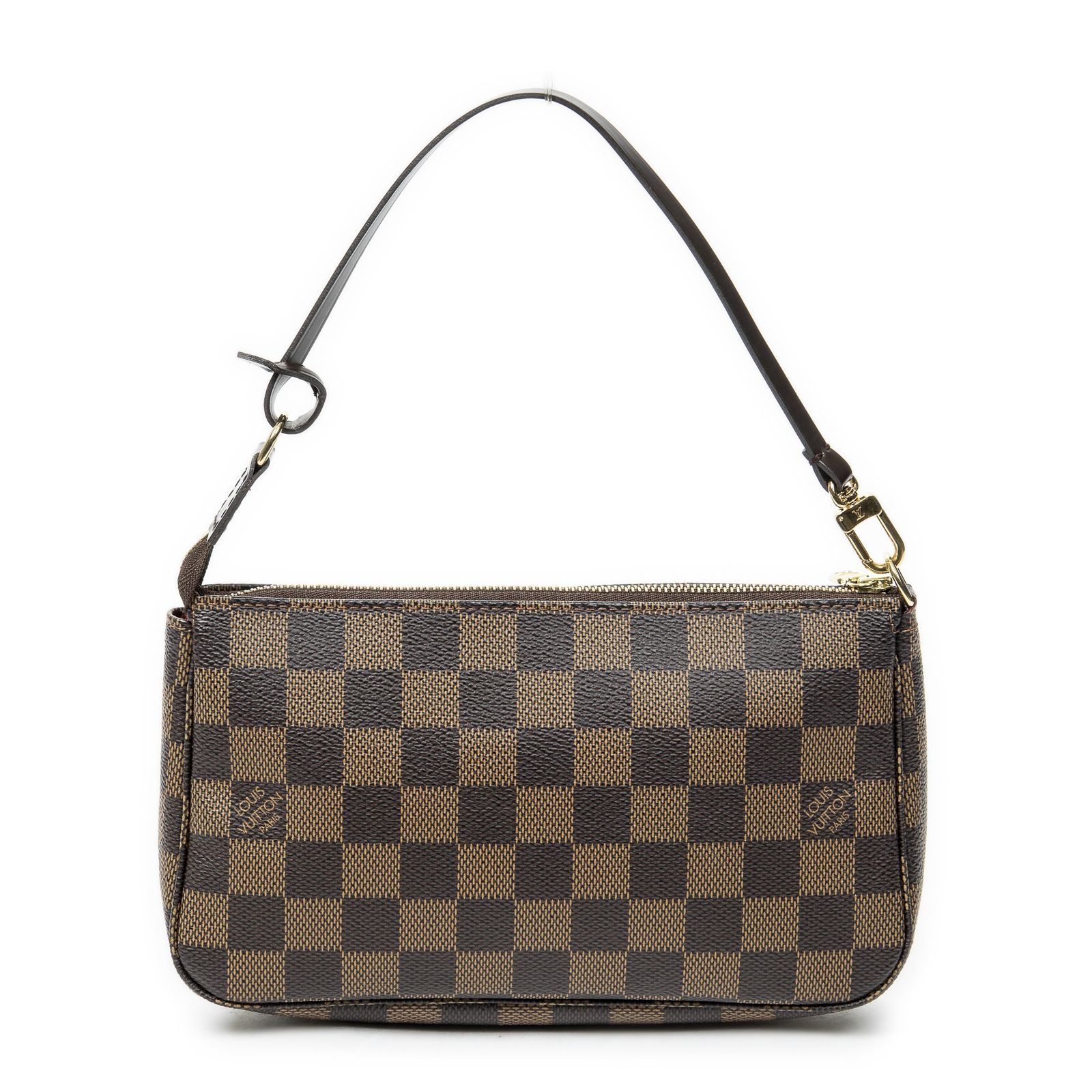 LOUIS VUITTON ルイヴィトンポシェット 茶色ダミエ エベヌA