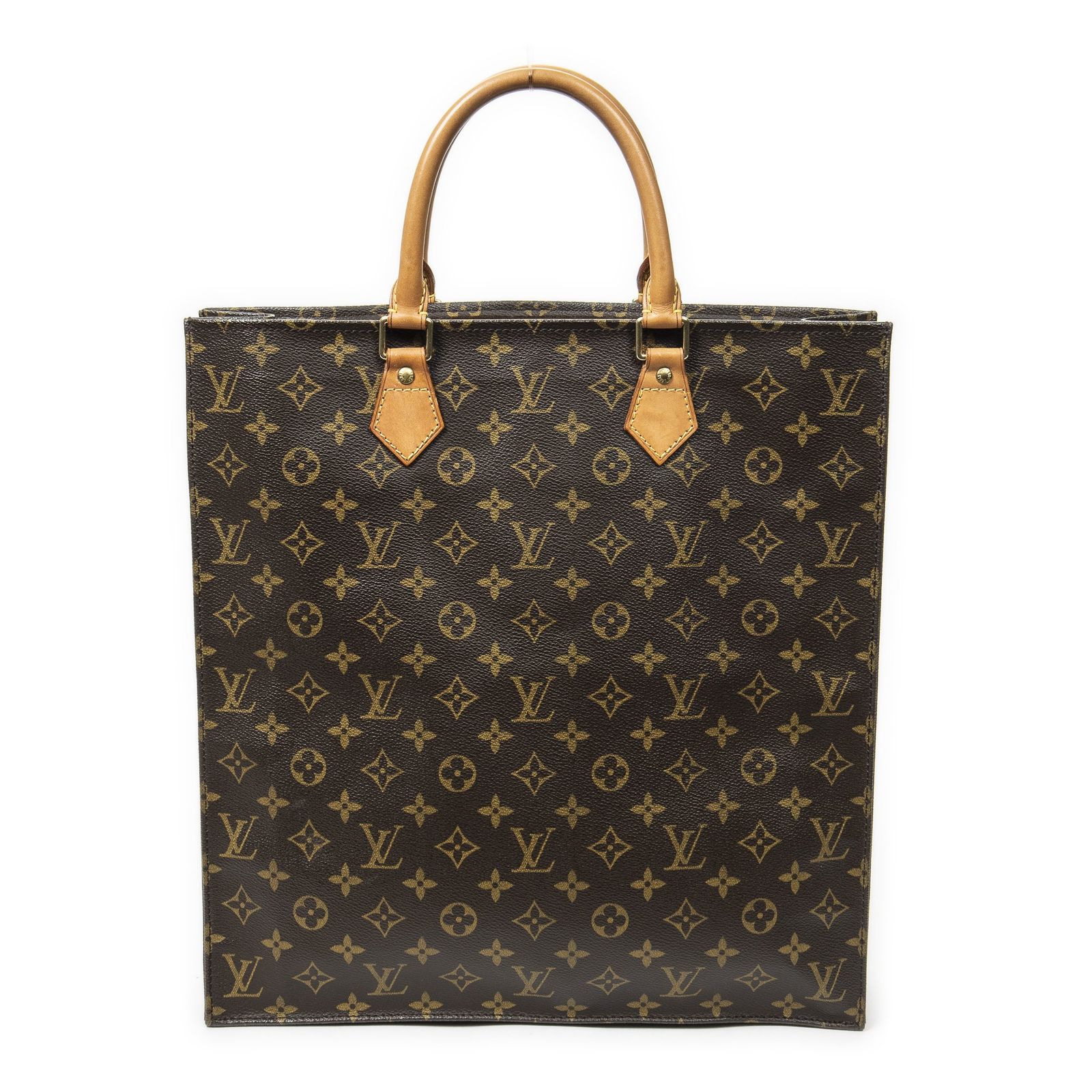 LOUIS VUITTON ルイヴィトンサックプラット茶色モノグラムキャンバスAB