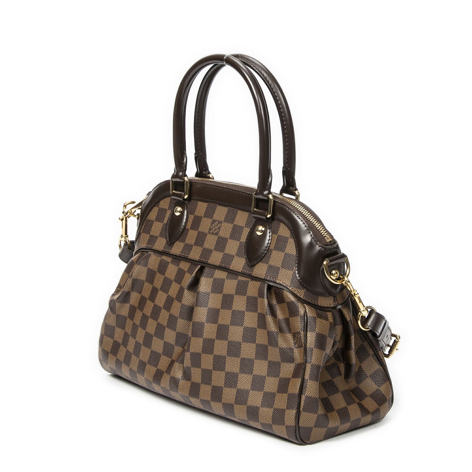 LOUIS VUITTON ルイヴィトントレビ茶色ダミエ エベヌA